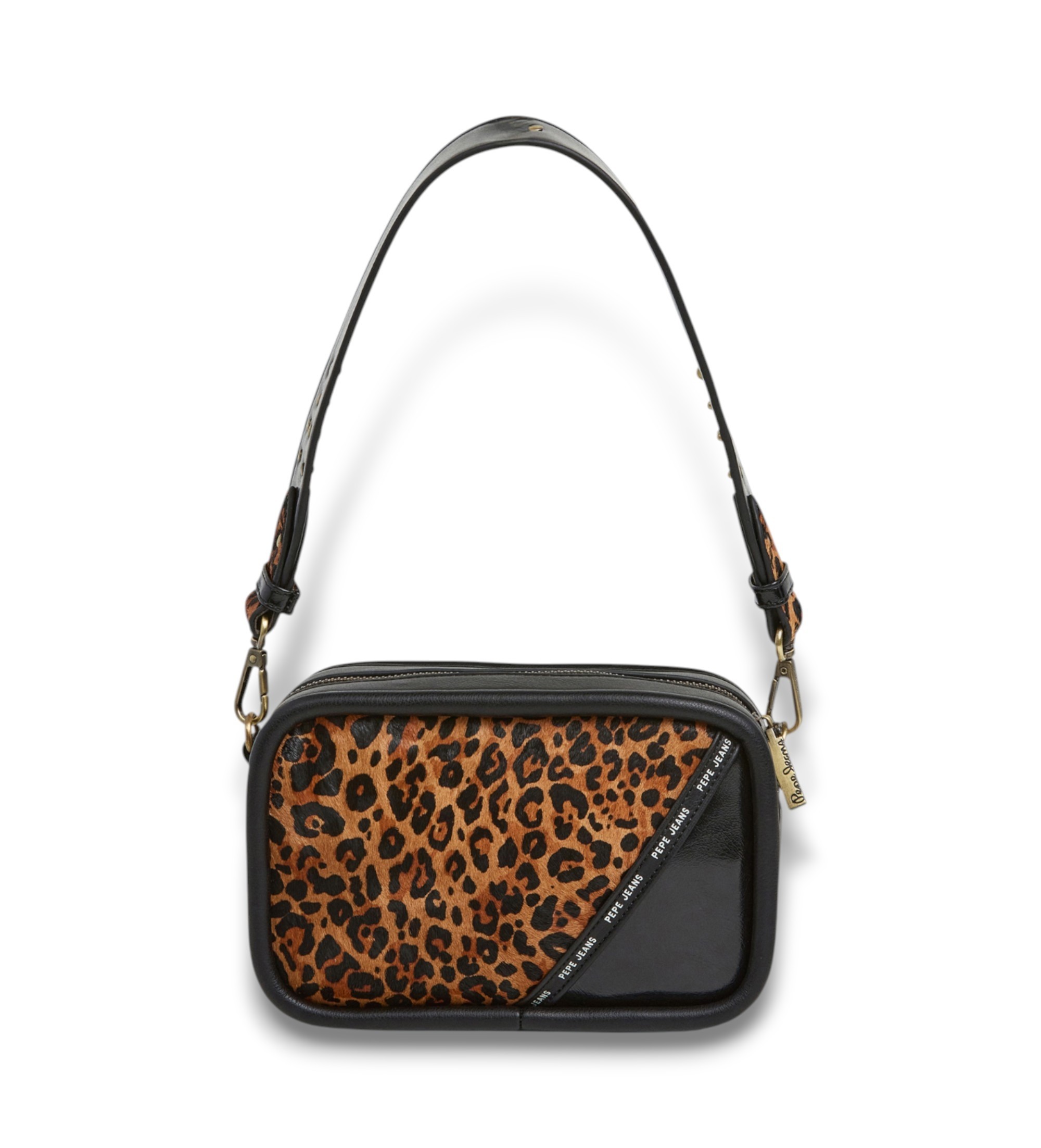 Pepe Jeansvoor vrouwen. PL0300019 Keyra Leo handtas zwart (OSFA), Casual, Polyurethaan