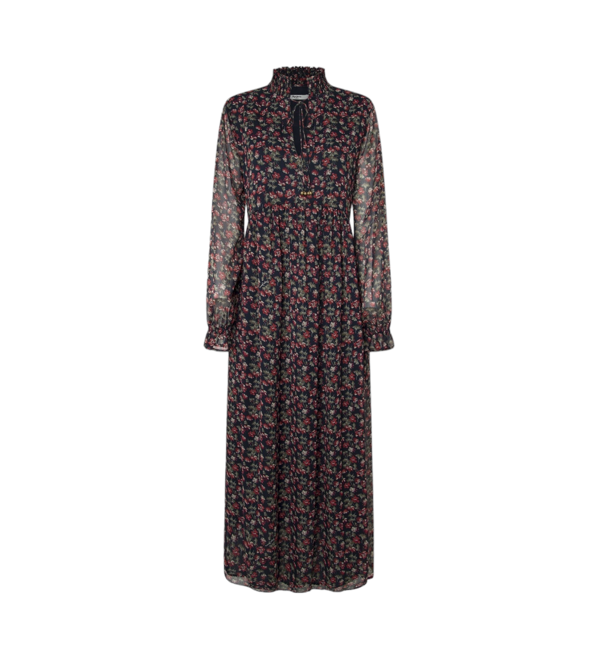 Pepe Jeans für Damen. PL953602 Kimberly Kleid navy (S), Lässig, Polyester, Langarm, Marine