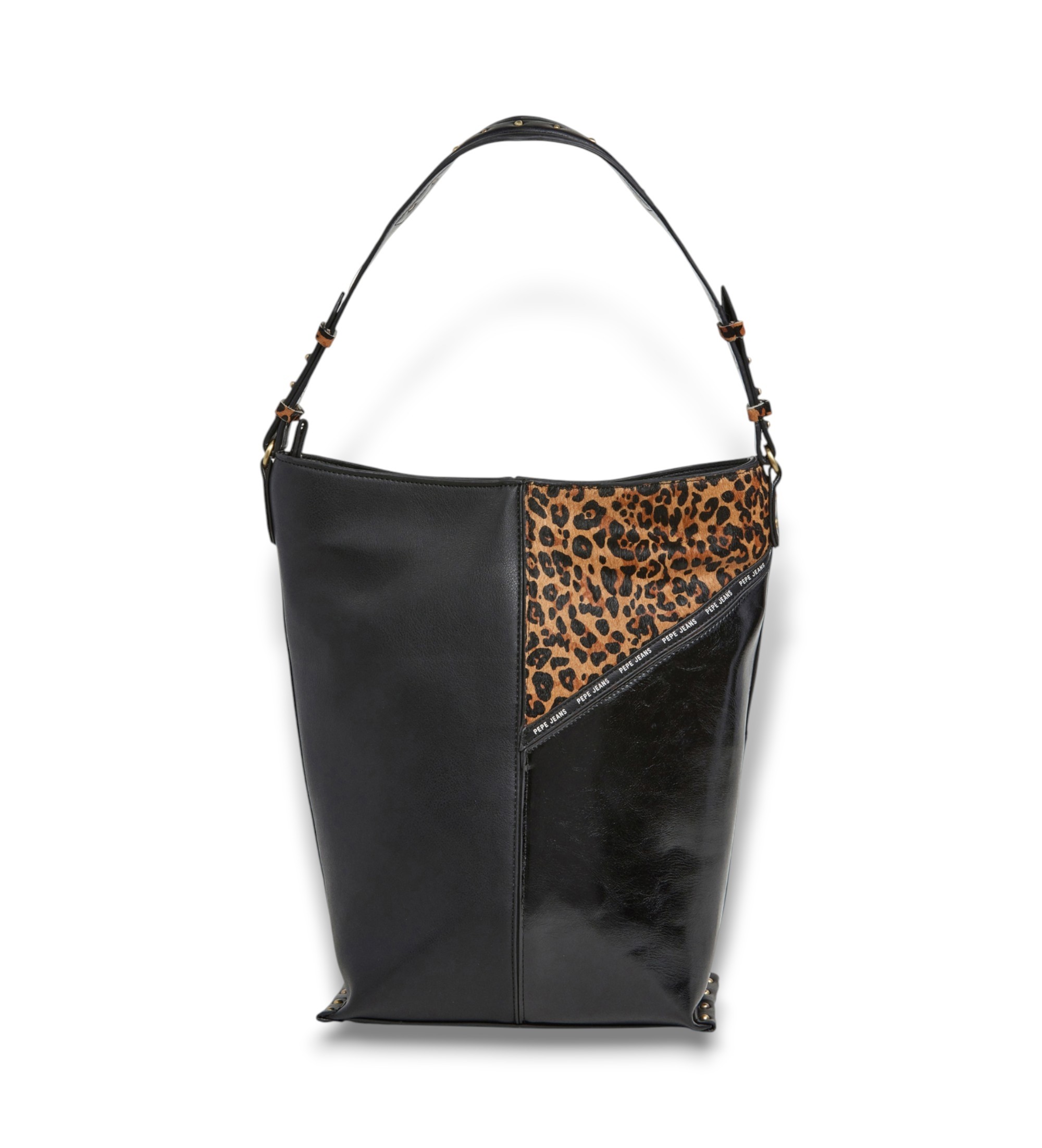 Pepe Jeansvoor vrouwen. PL0300029 Kya Leo tas zwart (OSFA), Casual, Polyurethaan