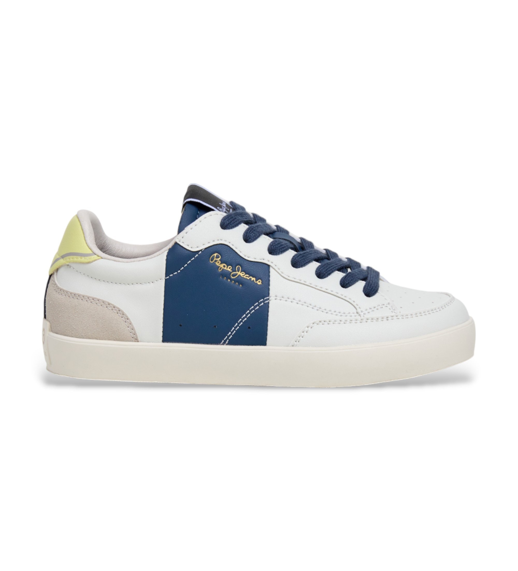 Pepe Jeans Unisex für Kinder. PBS300003 Lane Act Turnschuhe weiß (34), Wohnung, Schnürsenkel, Lässig, Kinderbekleidung