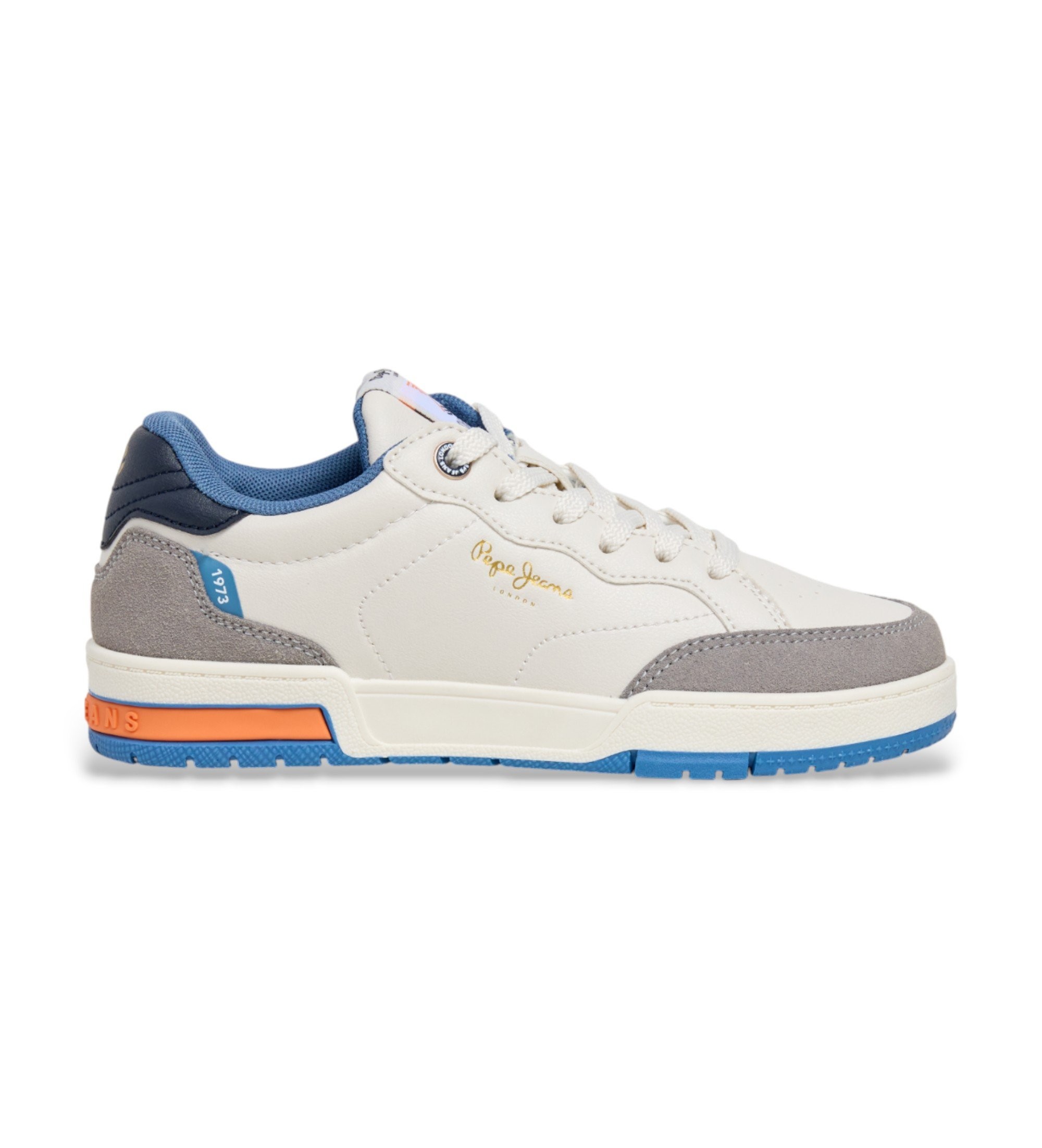 Pepe Jeans für Frauen/Mädchen. PBS000007 Levitt State Sneakers weiß (32), Wohnung, Schnürsenkel, Lässig, Kinderbekleidung