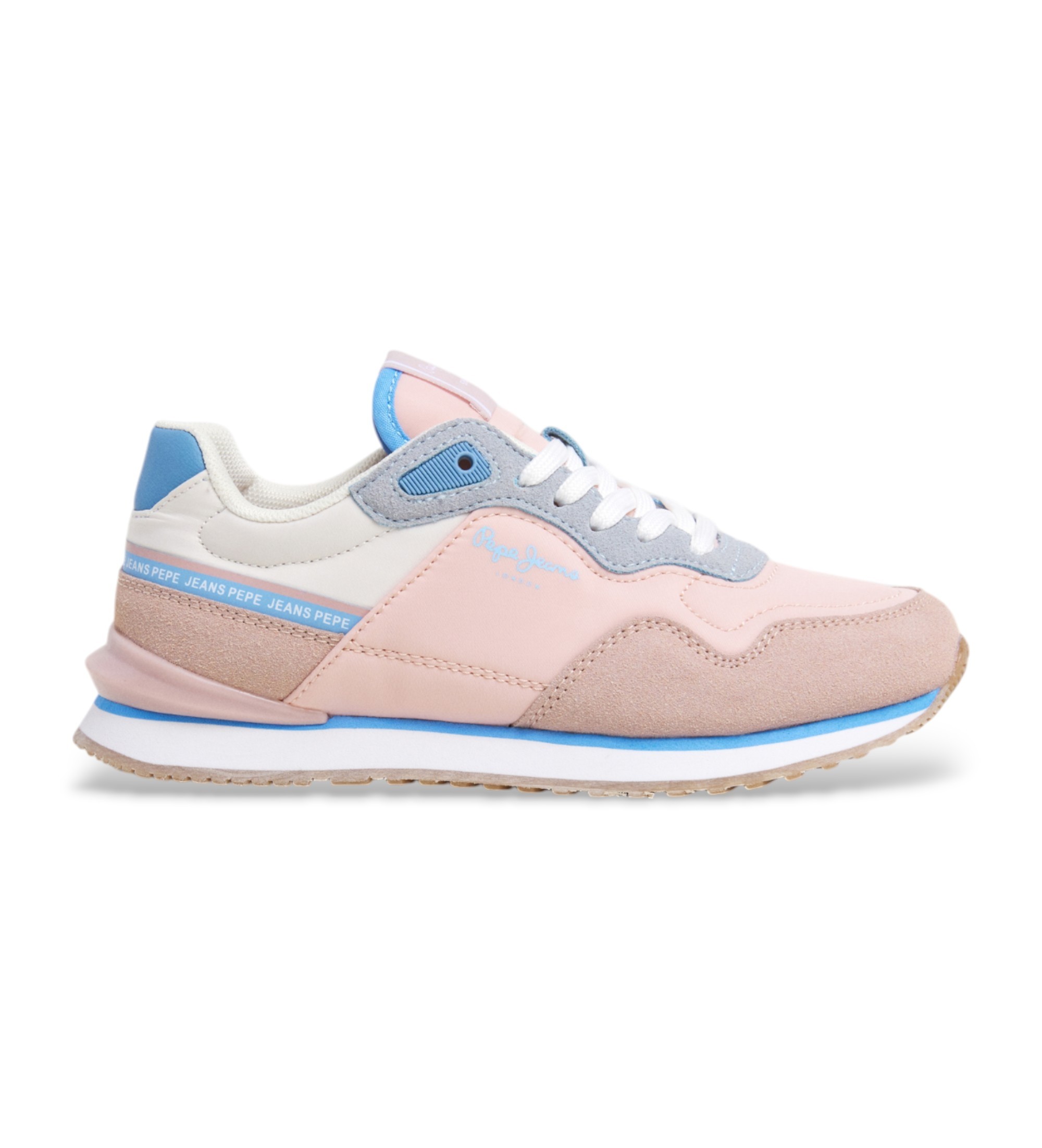 Pepe Jeansvoor meisjes. PGS40015 Trainers Londen Fenix roze (40), Plat, Veters, Casual, kinderkleding