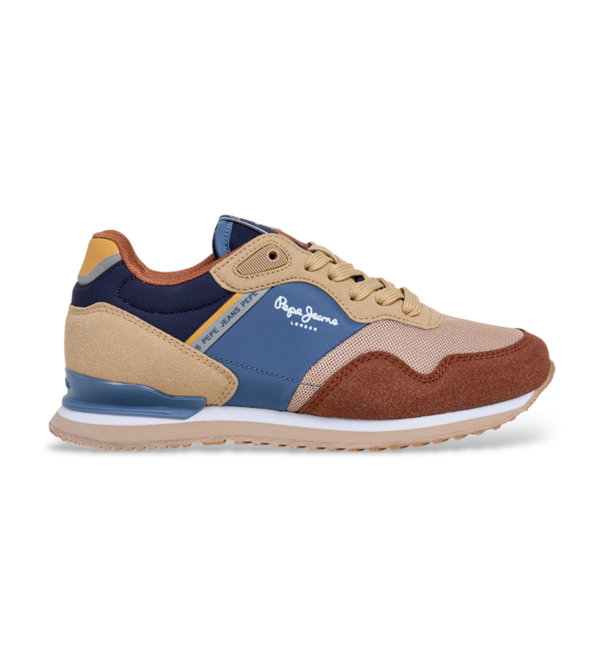 Pepe Jeans für Jungen. PBS400012 Turnschuhe London Sight braun (32), Wohnung, Schnürsenkel, Lässig, Kinderbekleidung