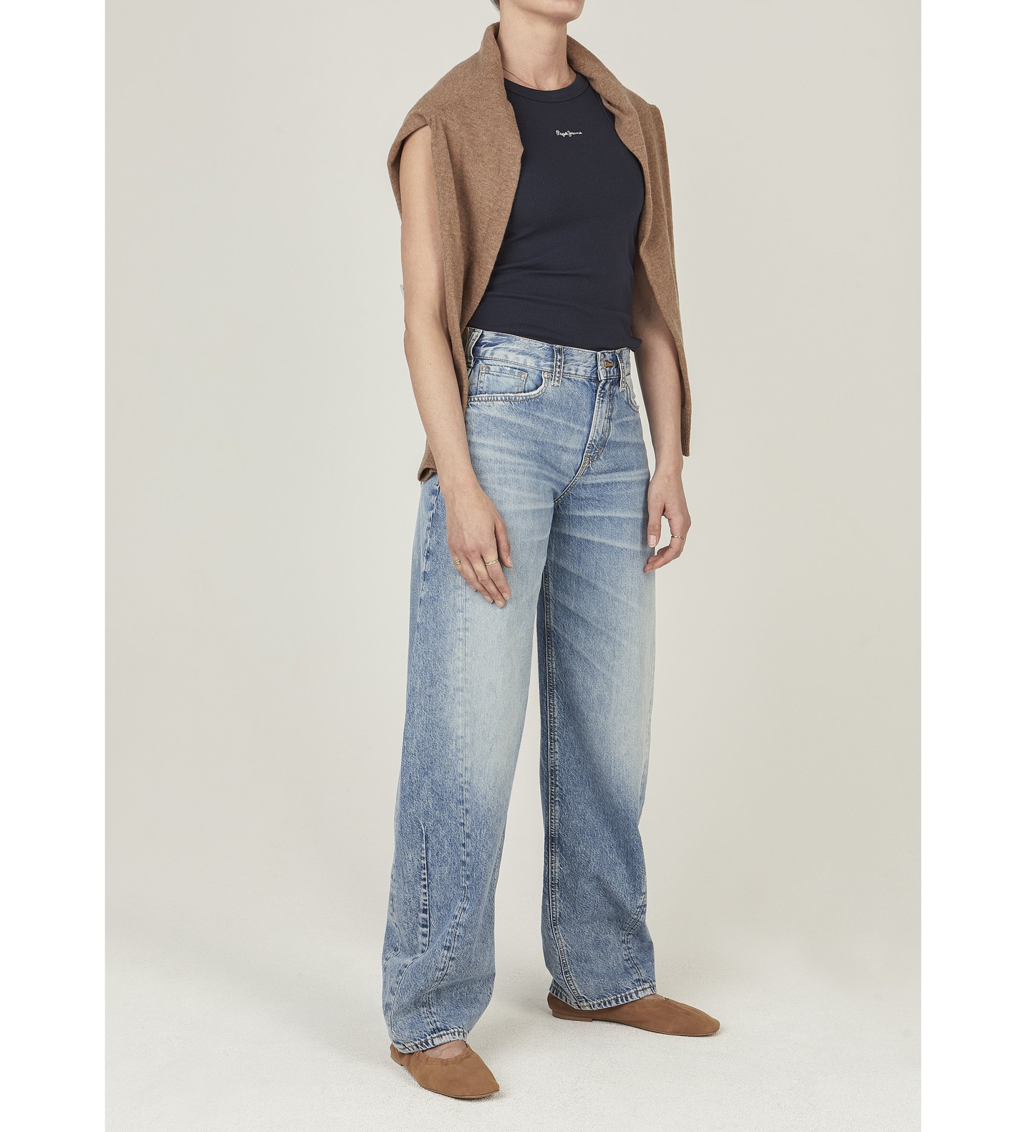 Pepe Jeans für Damen. PL2051028 Jeans Loose Bow blau (25/32), Lässig, Baumwolle, Denim
