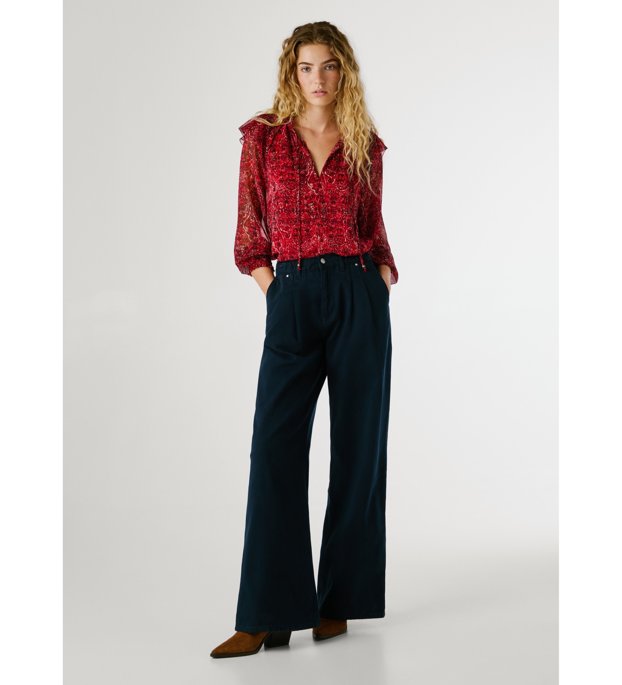 Pepe Jeans für Damen. PL2050881 Jeans Lose Chino navy (29/30), Lässig, Baumwolle, Marine