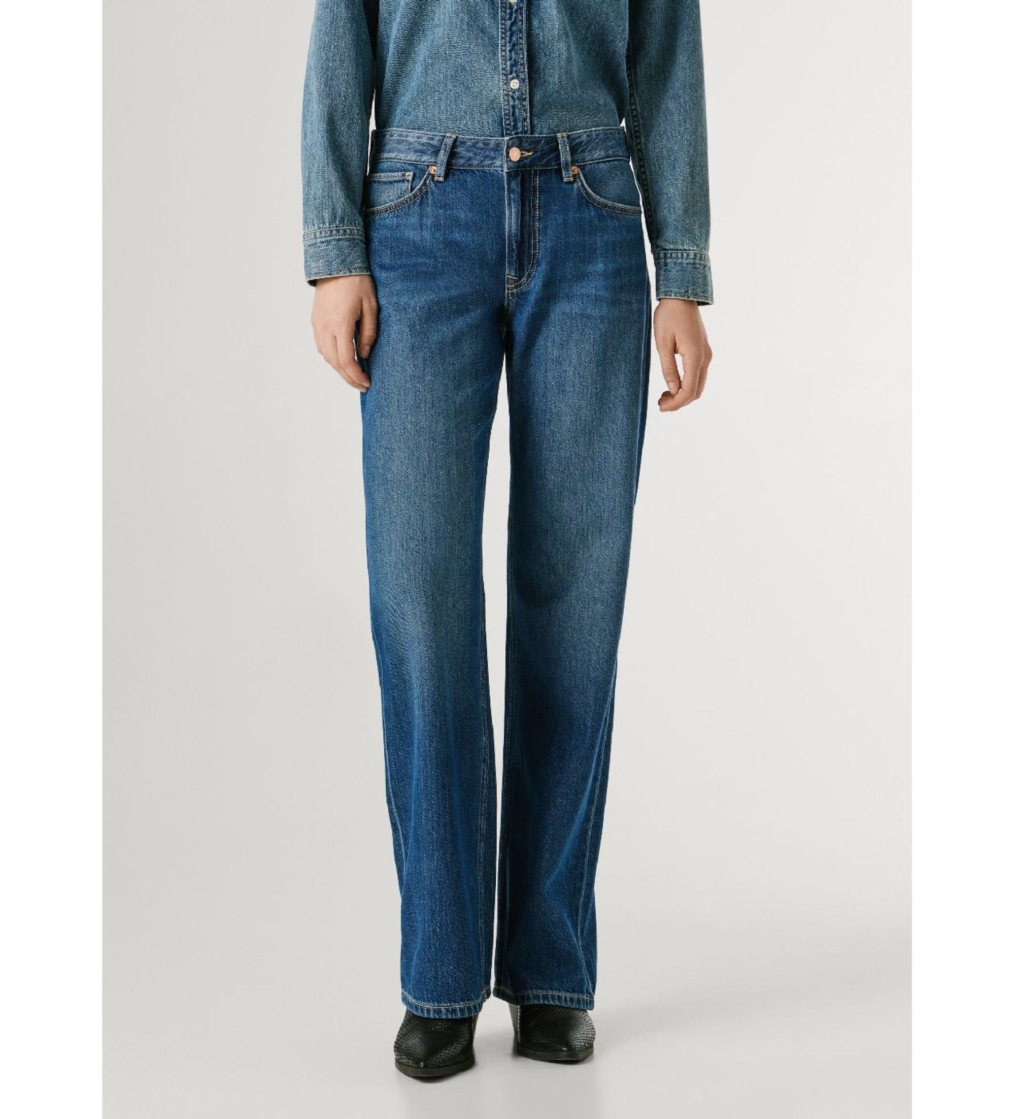 Pepe Jeans für Damen. PL20490264F2 Jeans Lose St blau (29/32), Lässig, Baumwolle, Denim