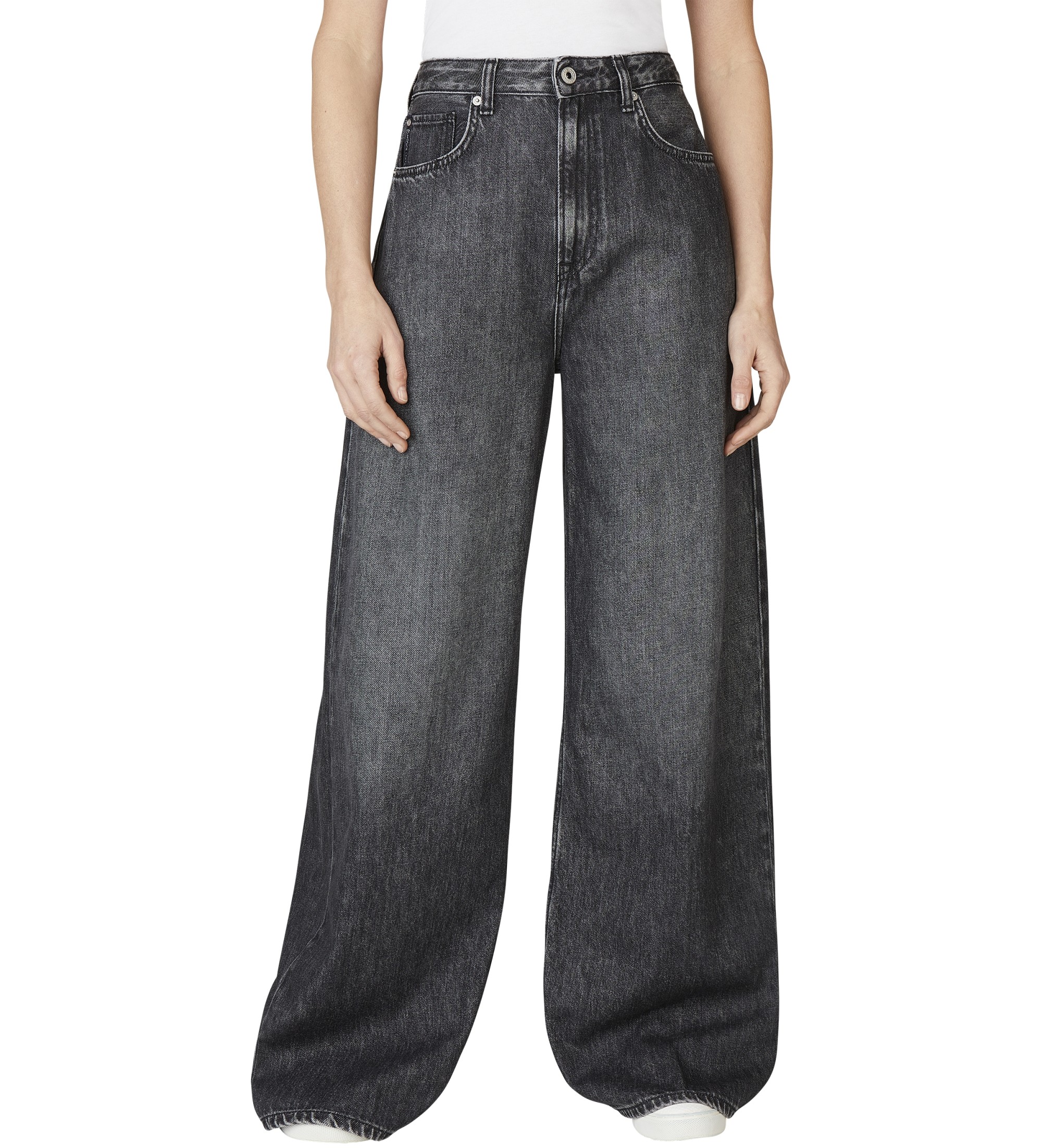 Pepe Jeans für Damen. PL20490269S1 Jeans Lose schwarz (28/30), Lässig, Baumwolle, Denim