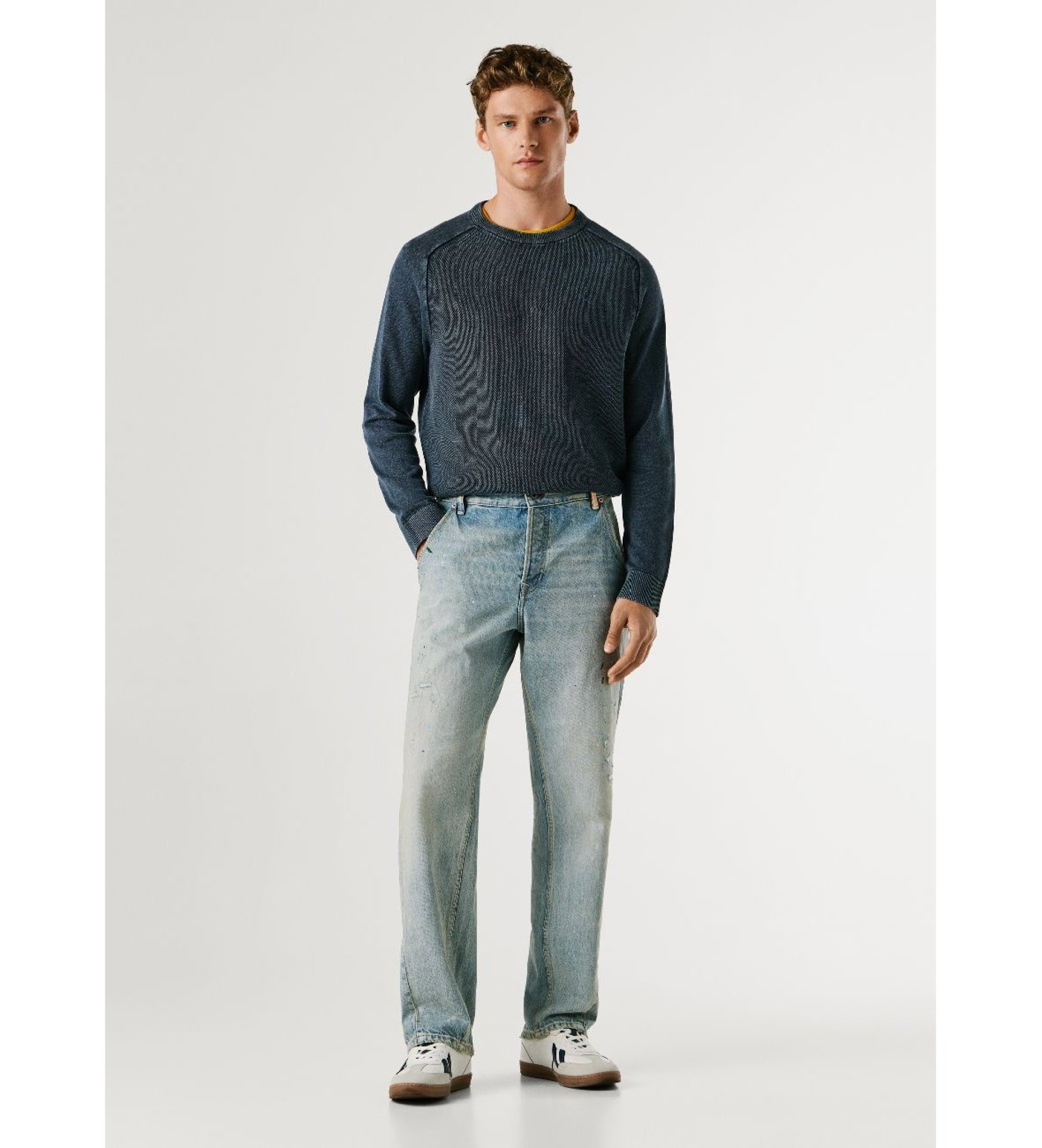 Pepe Jeans für Herren. PM2084538 Lose konisch zulaufende Helix Authentic-Hose blau (31/32), Lässig, Baumwolle, Denim