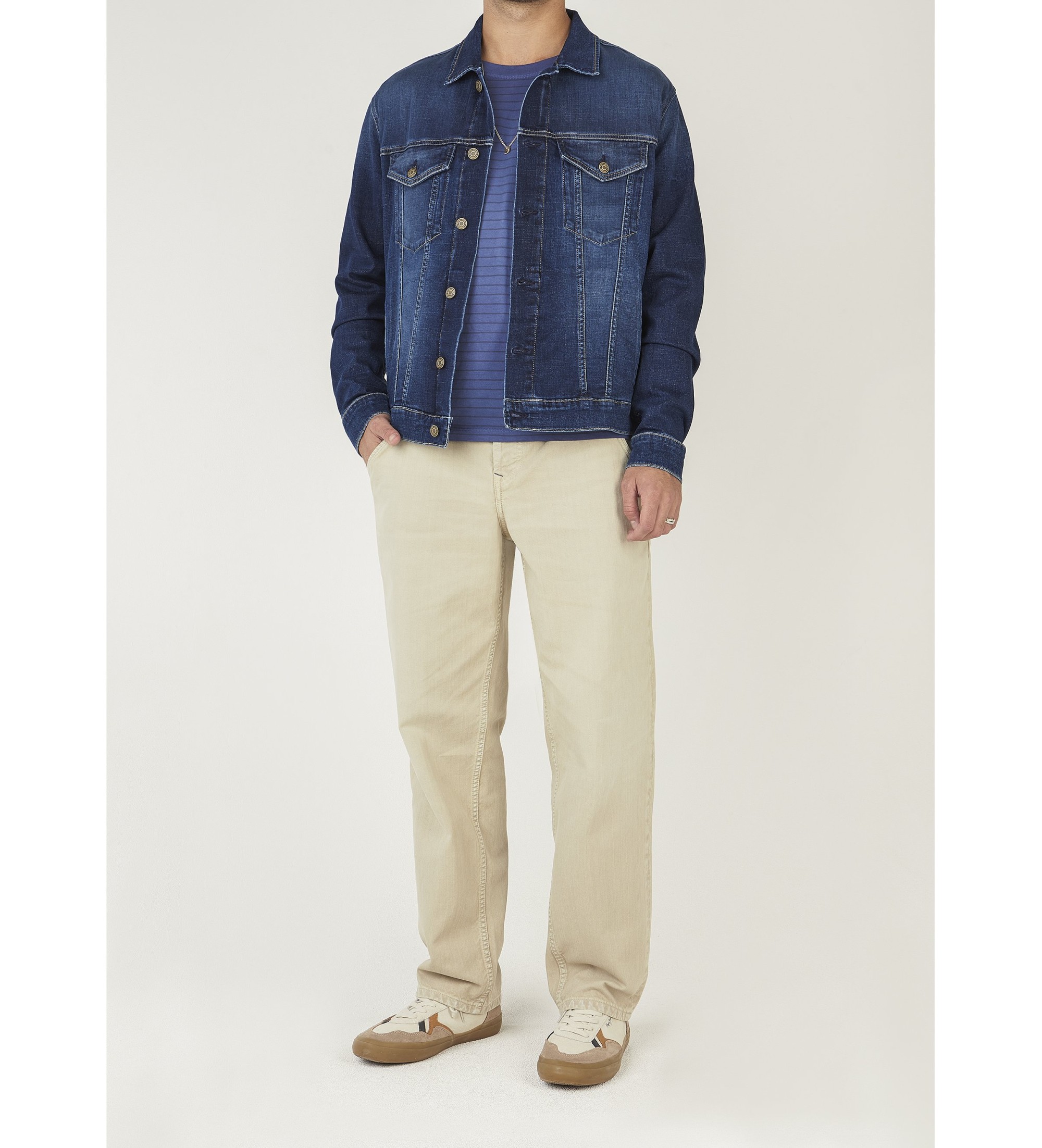 Pepe Jeans für Herren. PM2084540 Lose konisch zulaufende Hose Helix beige (29/32), Lässig, Baumwolle