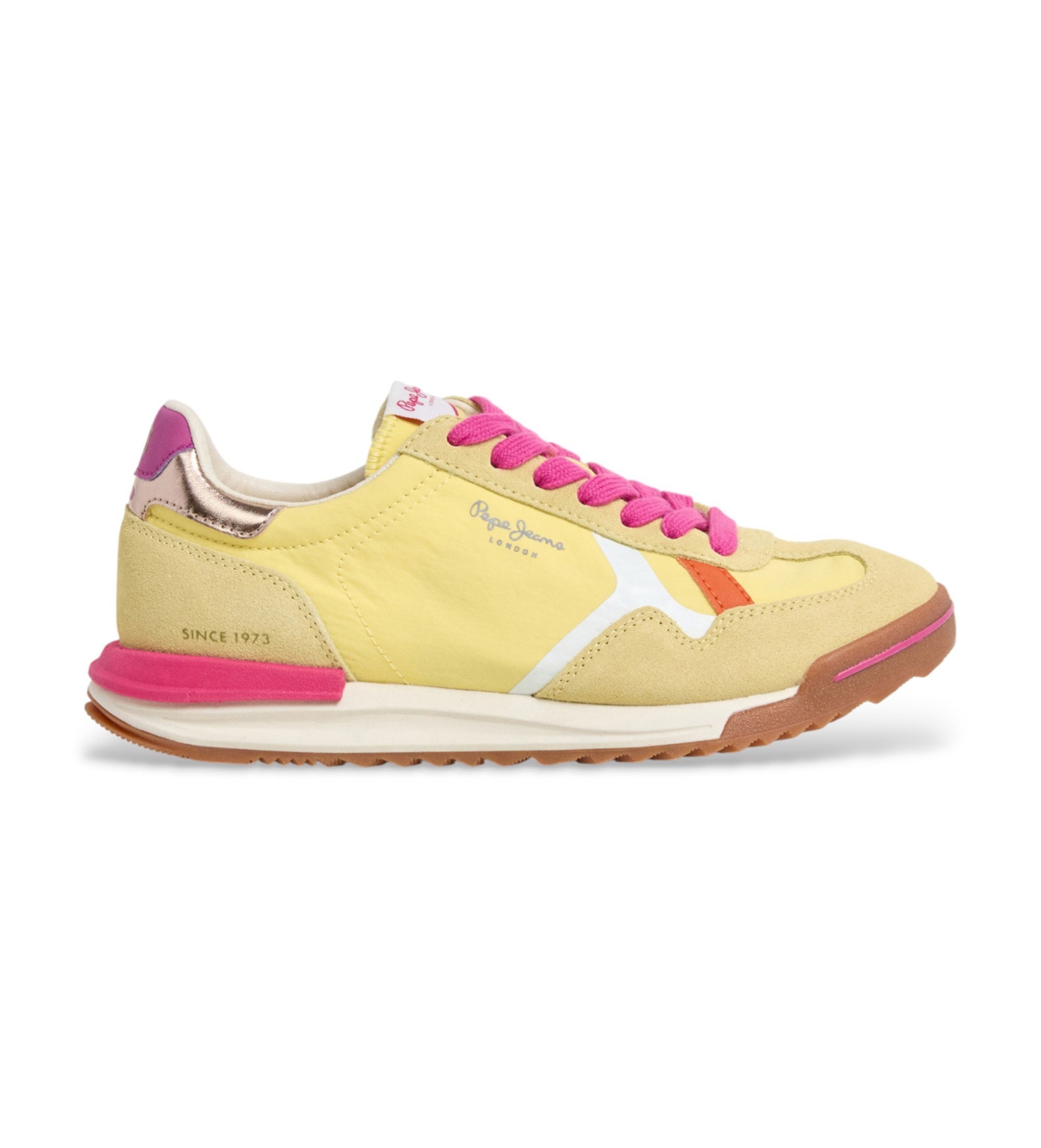 Pepe Jeans für Damen. PLS600055 Schuhe Marvin Road gelb (38), Wohnung, Schnürsenkel, Lässig