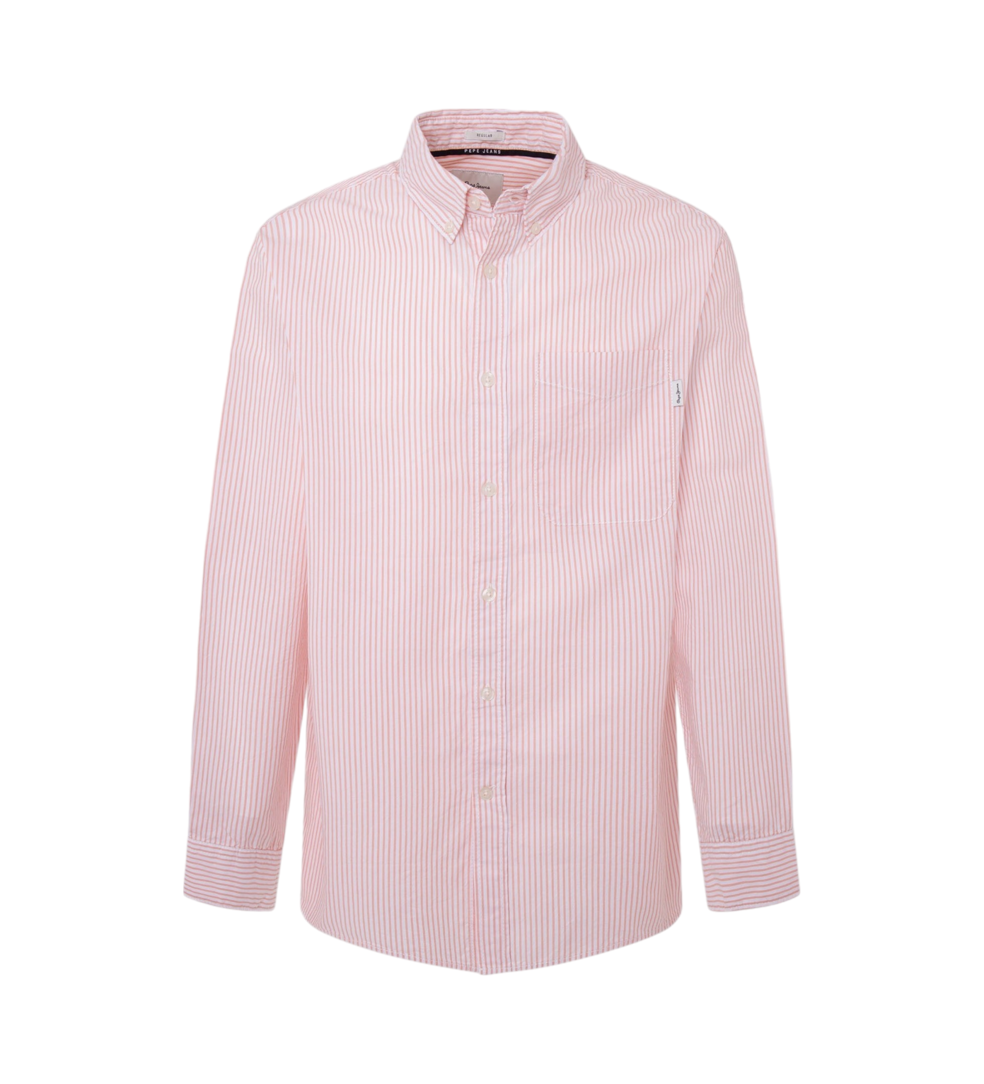 Pepe Jeans für Herren. PM308563 Matthew Hemd rosa (S), Lässig, Baumwolle, Langarm