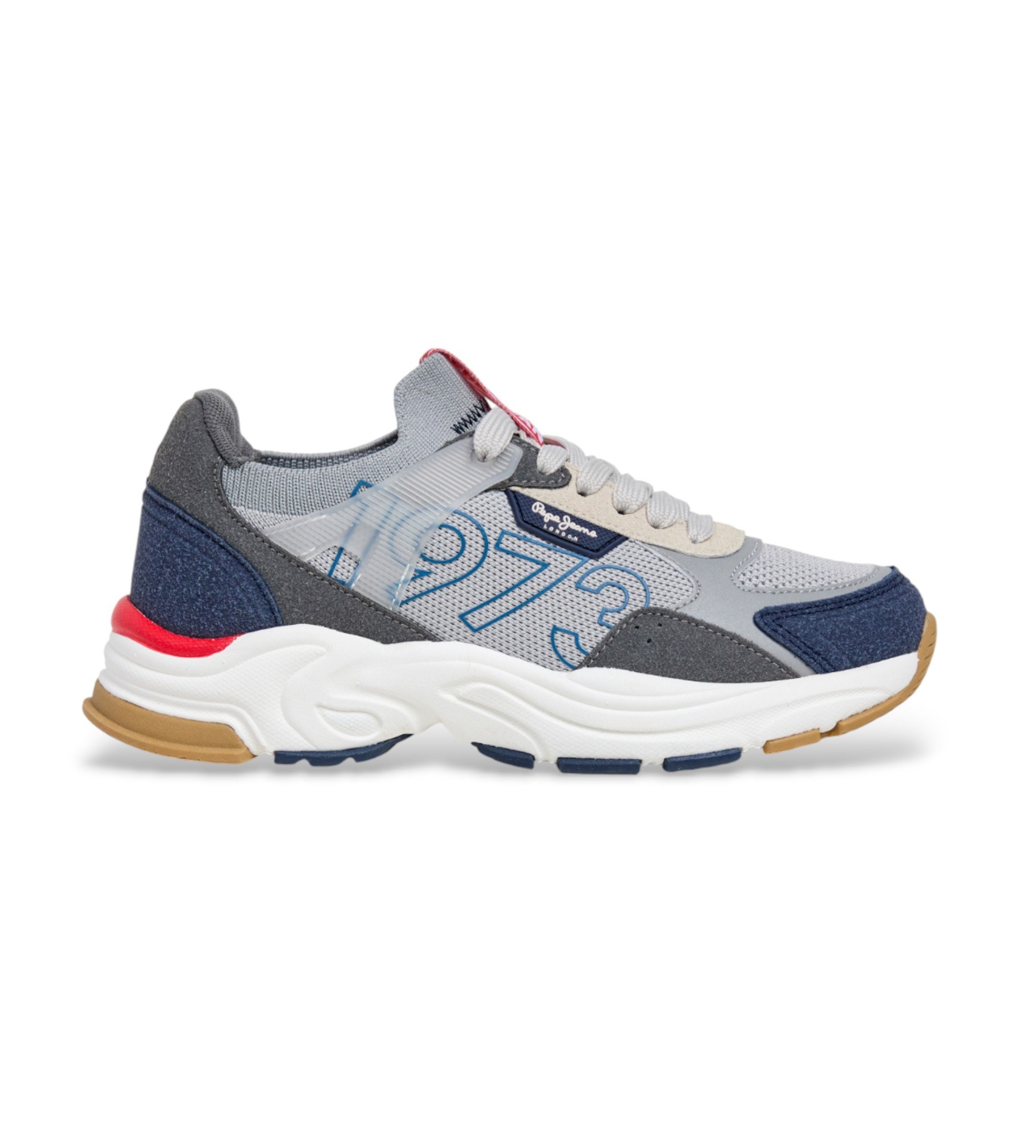 Pepe Jeans Unisex für Kinder. PBS600004 Schuhe Mave Zero blau (36), Schwarz, Wohnung, Schnürsenkel, Lässig, Kinderbekleidung