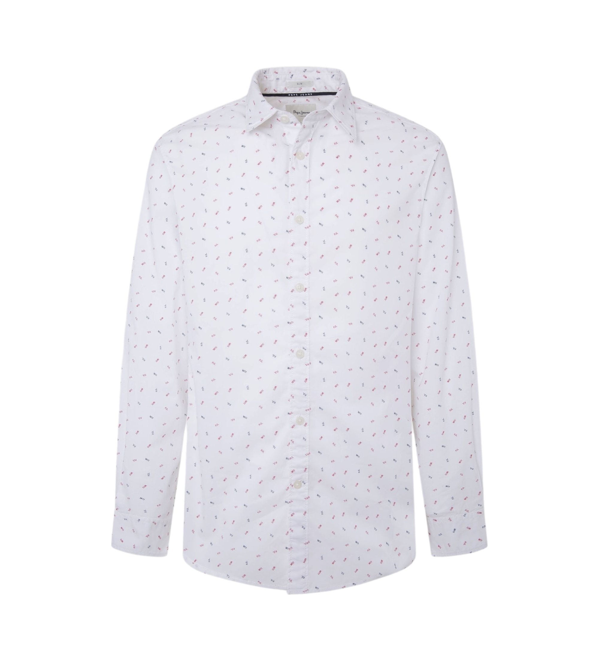 Pepe Jeans für Herren. PM308718 Meir Hemd weiß (S), Lässig, Langarm, Bio-Baumwolle, Nachhaltig