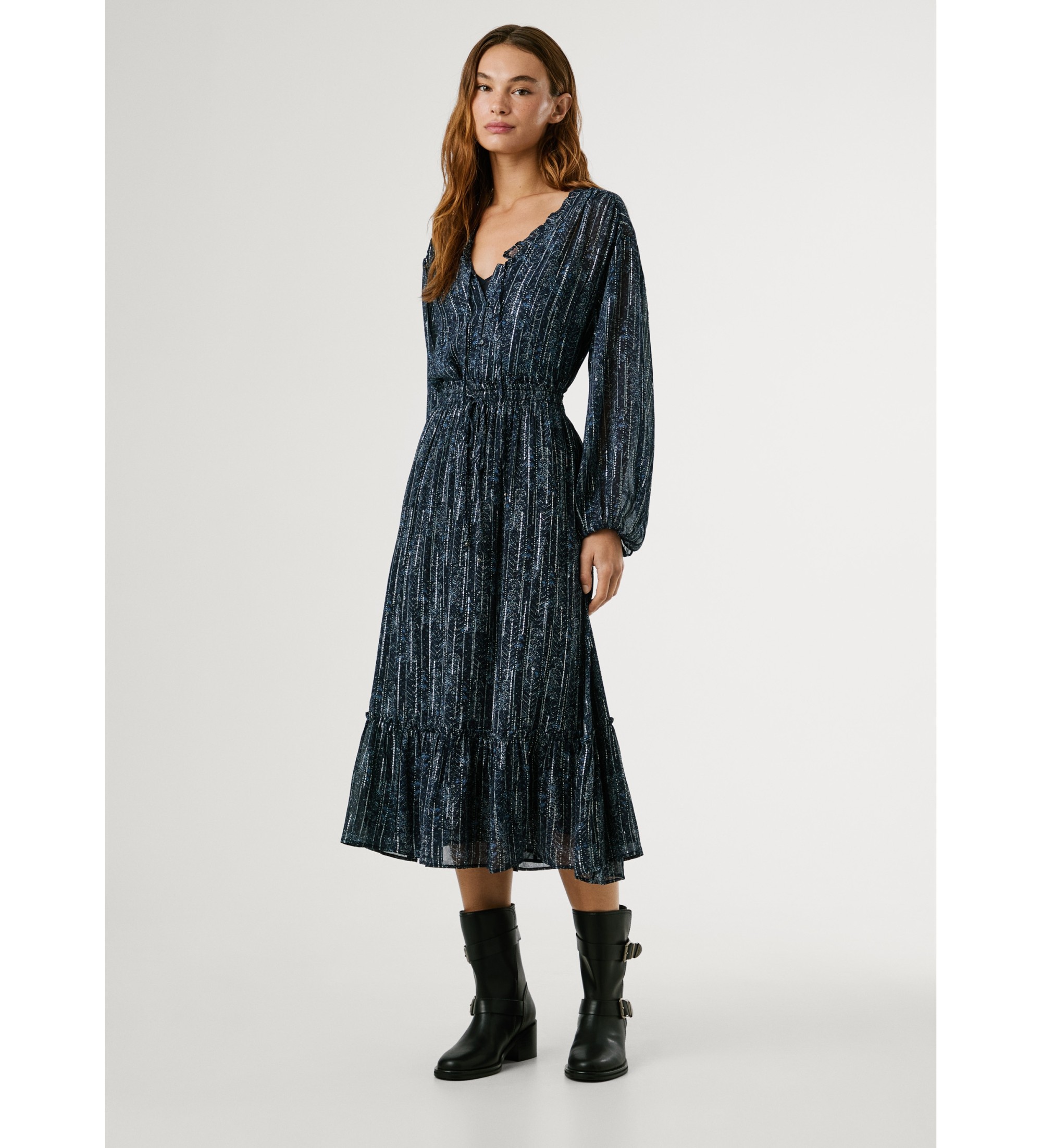 Pepe Jeans für Damen. PL9011882 Michelle-Rock navy (M), Lässig, Viskose, Marine
