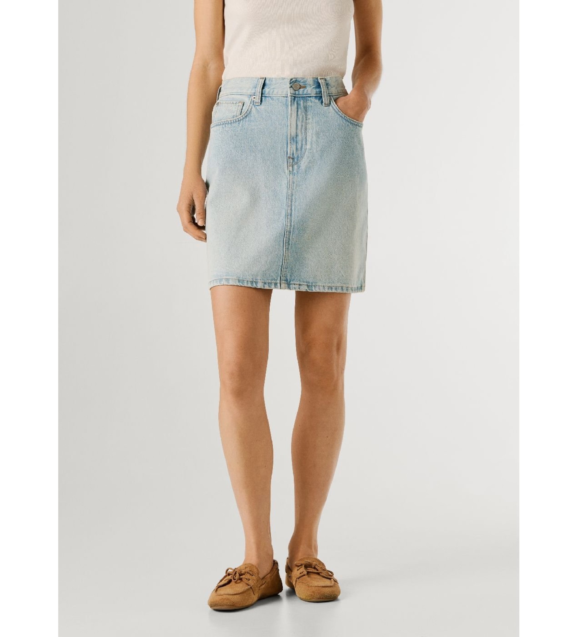 Pepe Jeansvoor vrouwen. PL90119322V1 Minirok Lilly blauw (S), Casual, Katoen, Denim