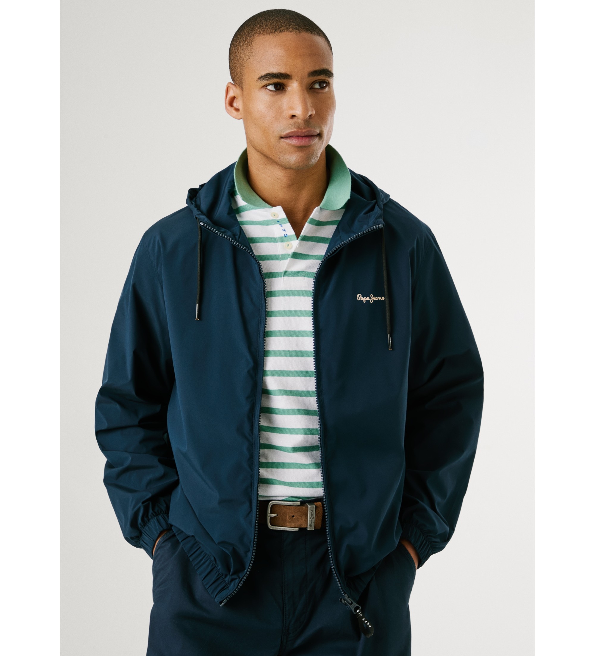 Pepe Jeans für Herren. PM403166 Jacken Monson marineblau (S), Lässig, Polyester, Langarm
