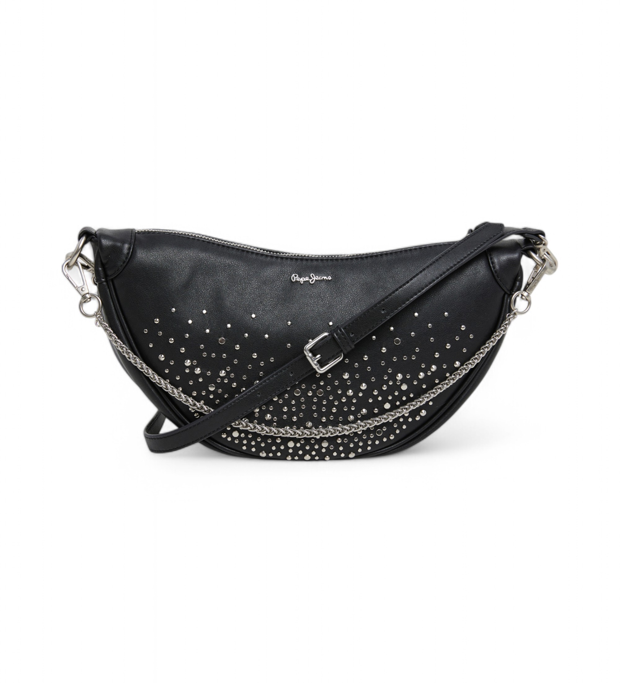 Pepe Jeans für Damen. PL031607 Nadine glänzende schwarze Tasche (OSFA), Lässig, Polyurethan