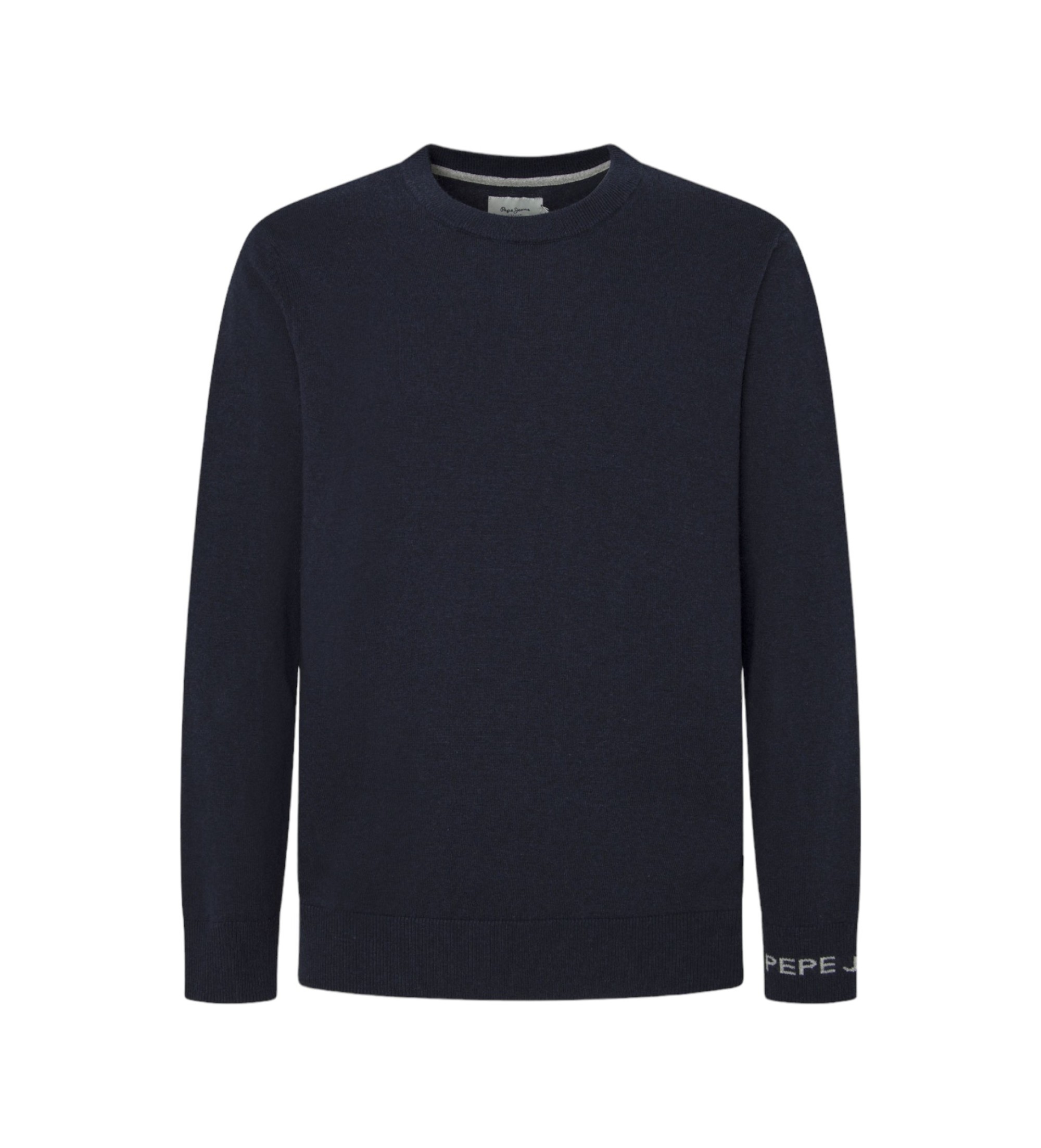 Pepe Jeans für Herren. PM702469 Neu Andre Crew Marinefarbener Pullover (S), Lässig, Baumwolle