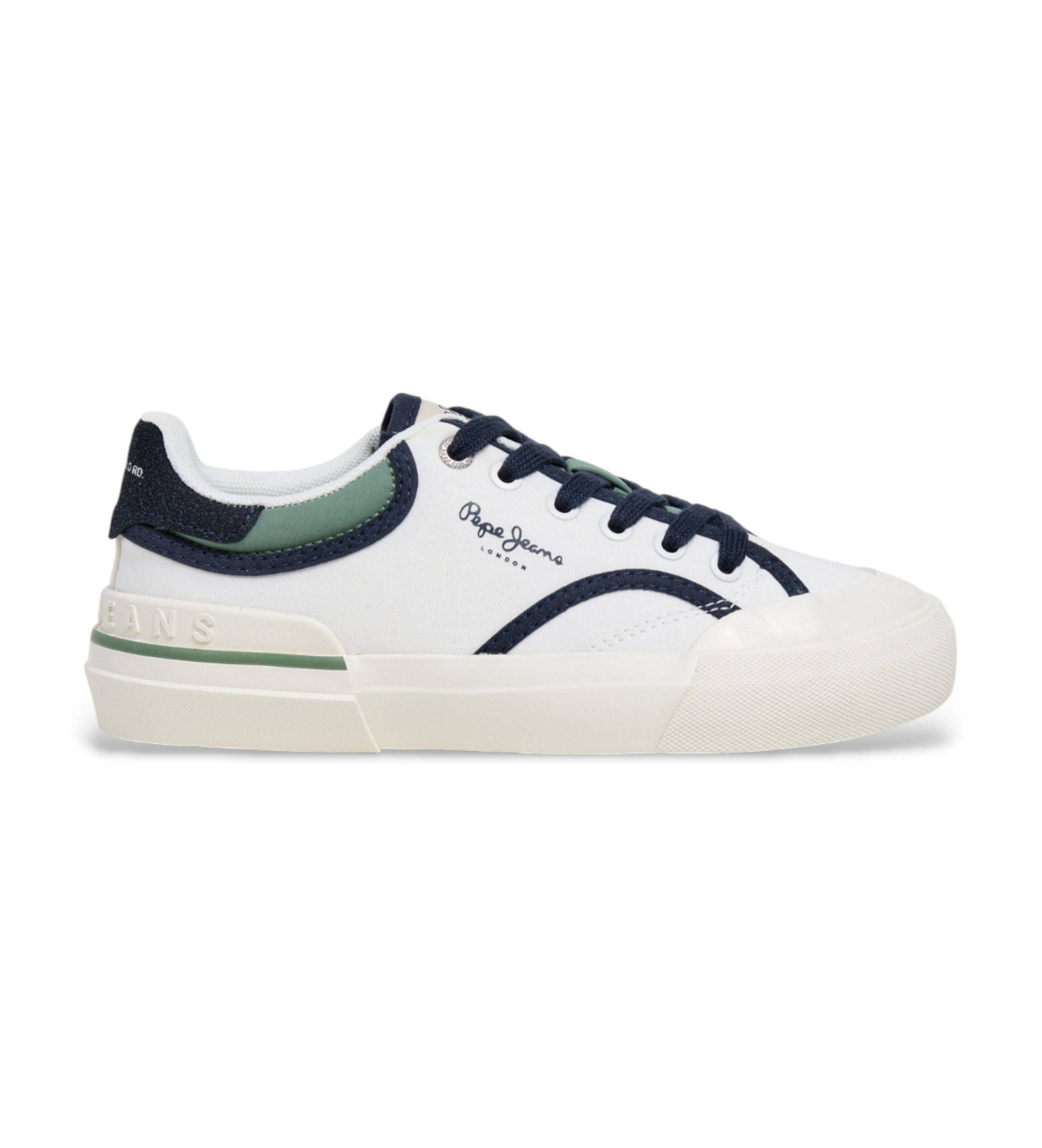 Pepe Jeans Unisex für Kinder. PBS300001 Schuhe Nolan Hellweiß (35), Wohnung, Schnürsenkel, Lässig, Kinderbekleidung
