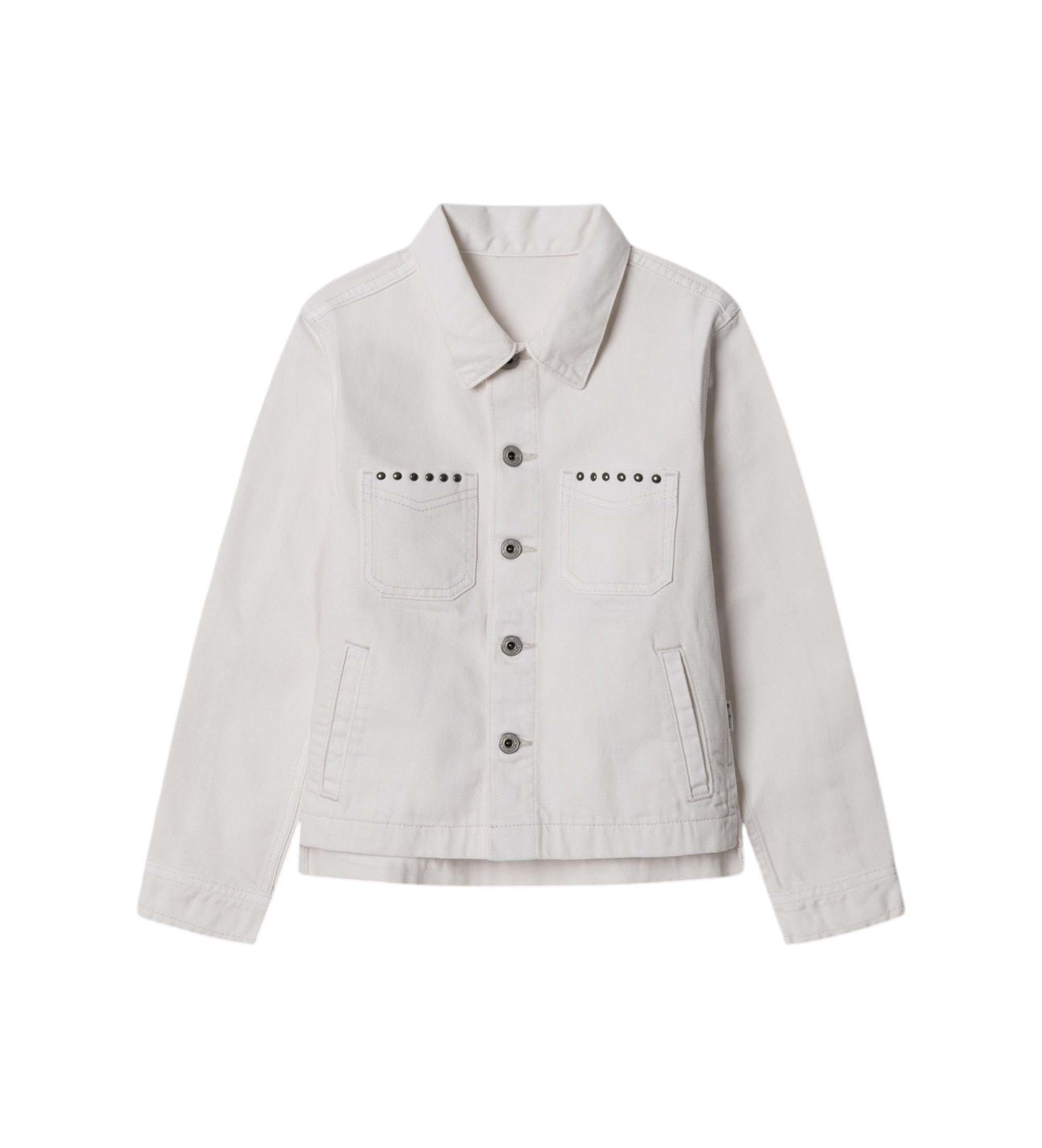 Pepe Jeans für Mädchen. PG4000015 Jacke Rebecca weiß (12años= 152cm), Lässig, Baumwolle, Kinderbekleidung
