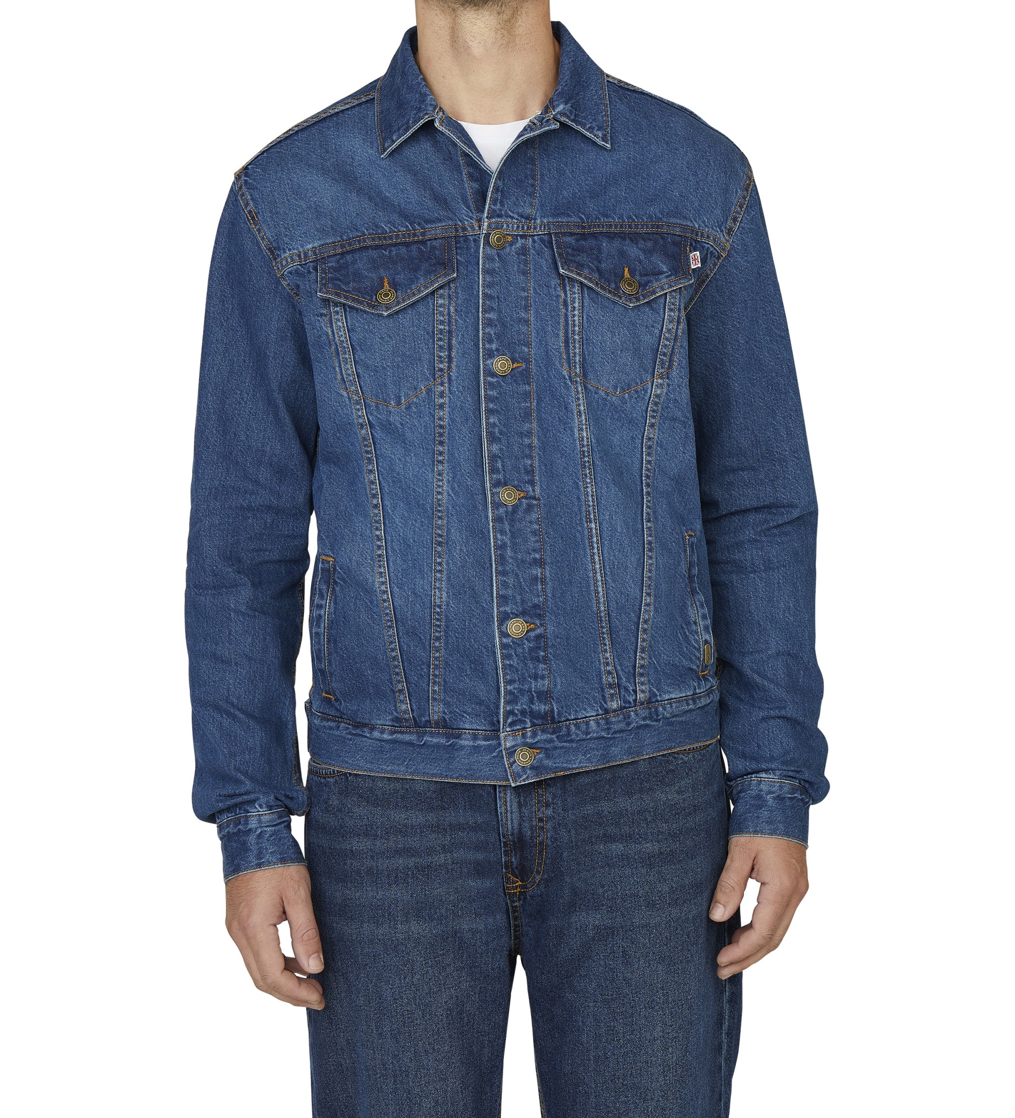 Pepe Jeans für Herren. PM4027154A0 Regular Jacke blau (L), Lässig, Baumwolle, Denim