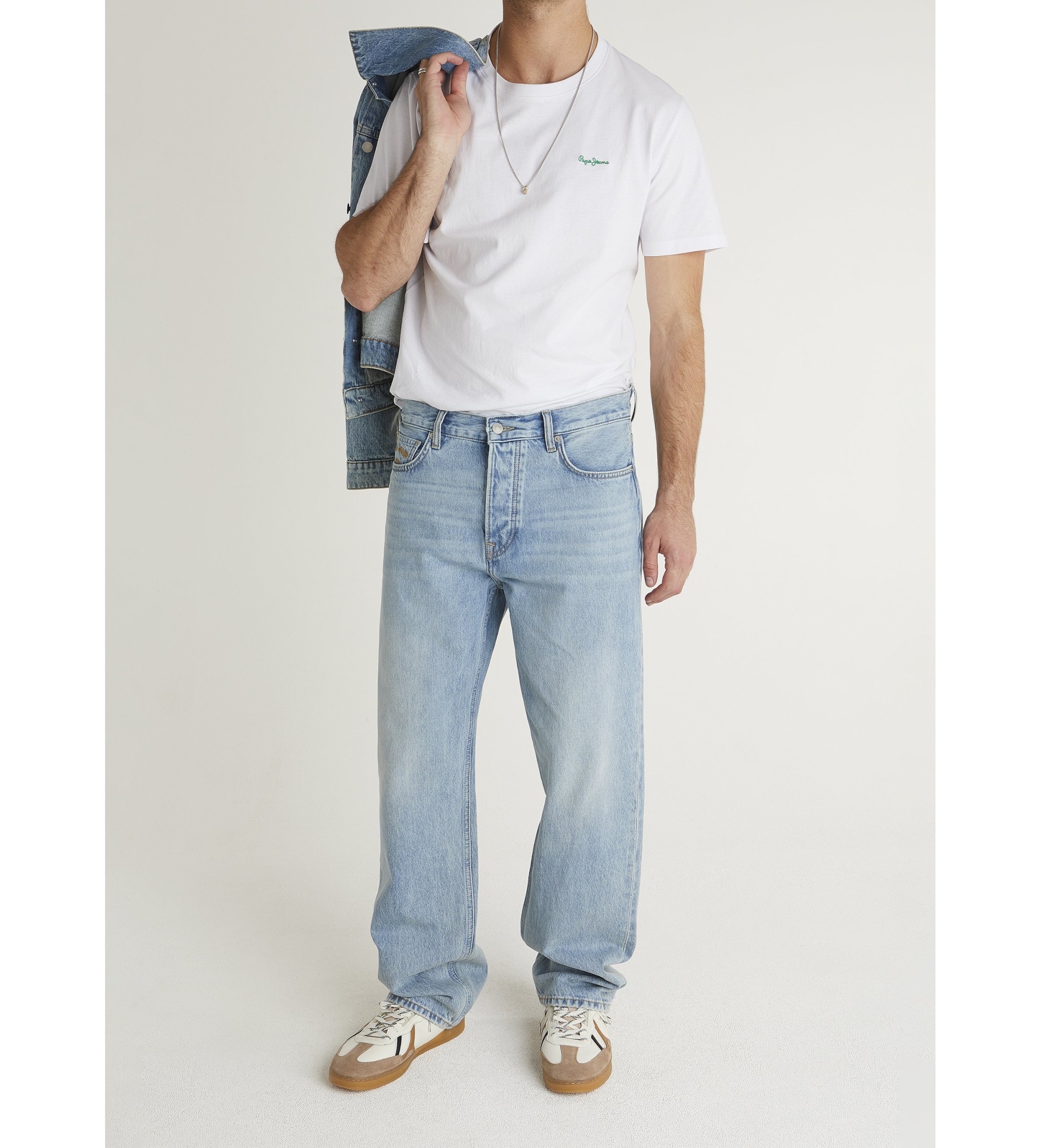 Pepe Jeansvoor mannen. PM20839793V1 Relaxte blauwe jeans van Bexley (33/34), Casual, Katoen, Denim