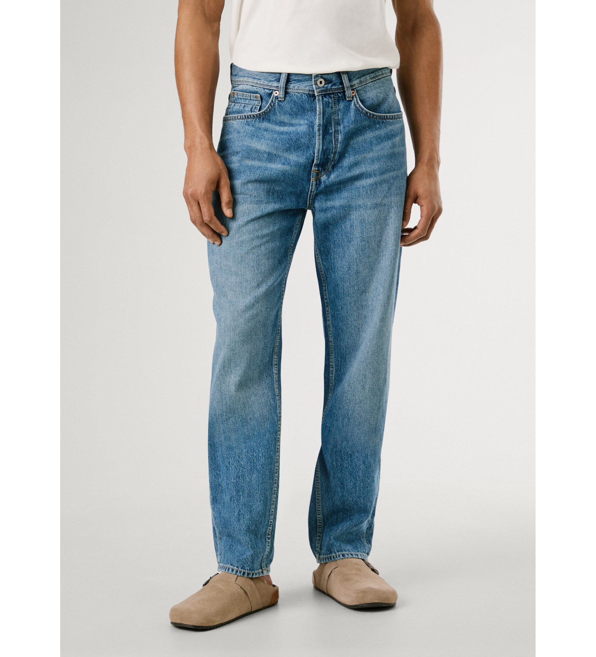 Pepe Jeans für Herren. PM208405 Jeans Entspannt Brighton blau (36/30), Lässig, Baumwolle, Denim