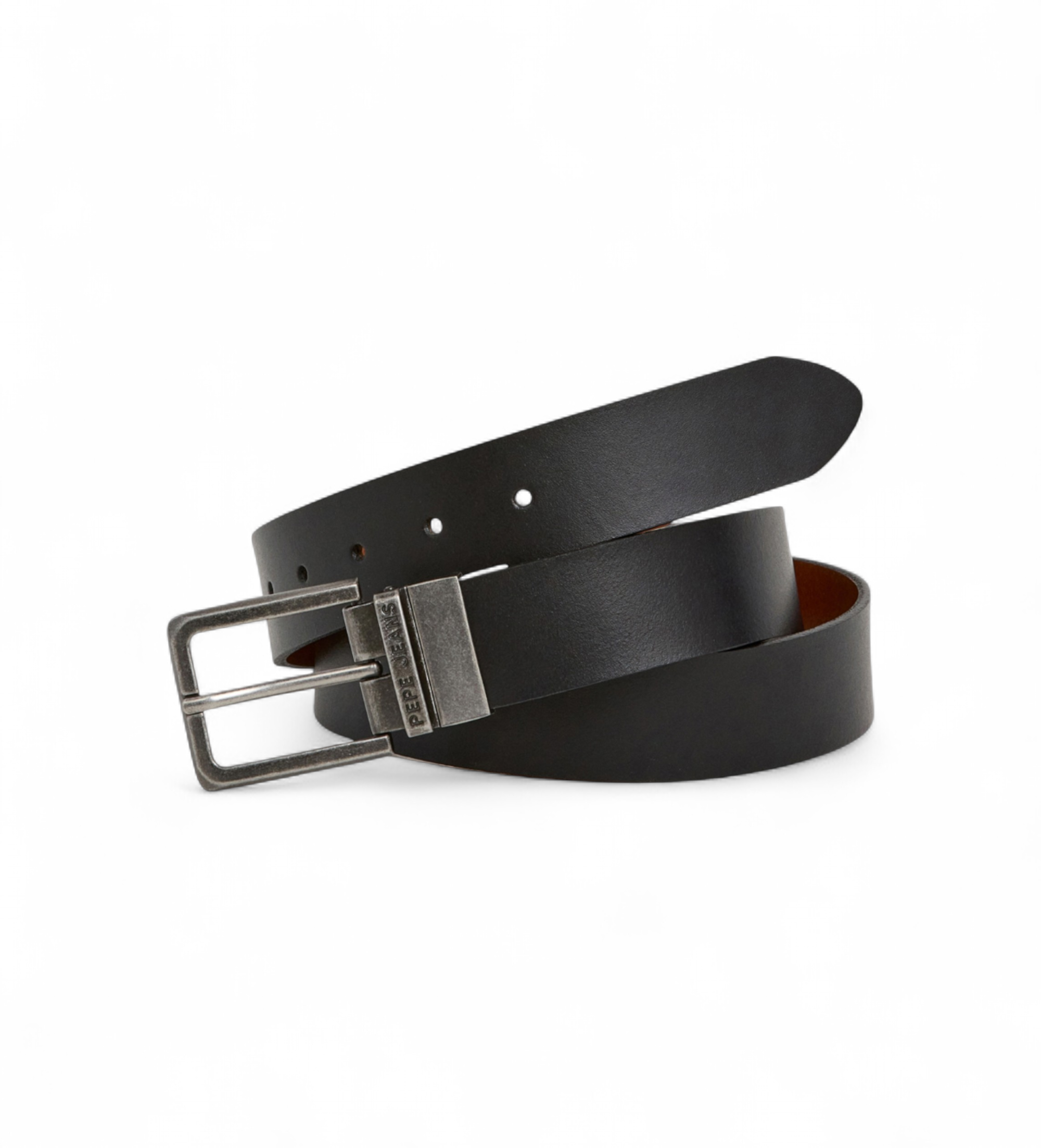 Pepe Jeans für Herren. PM021060 Wendegürtel schwarz (90 cm), Lässig, Leder