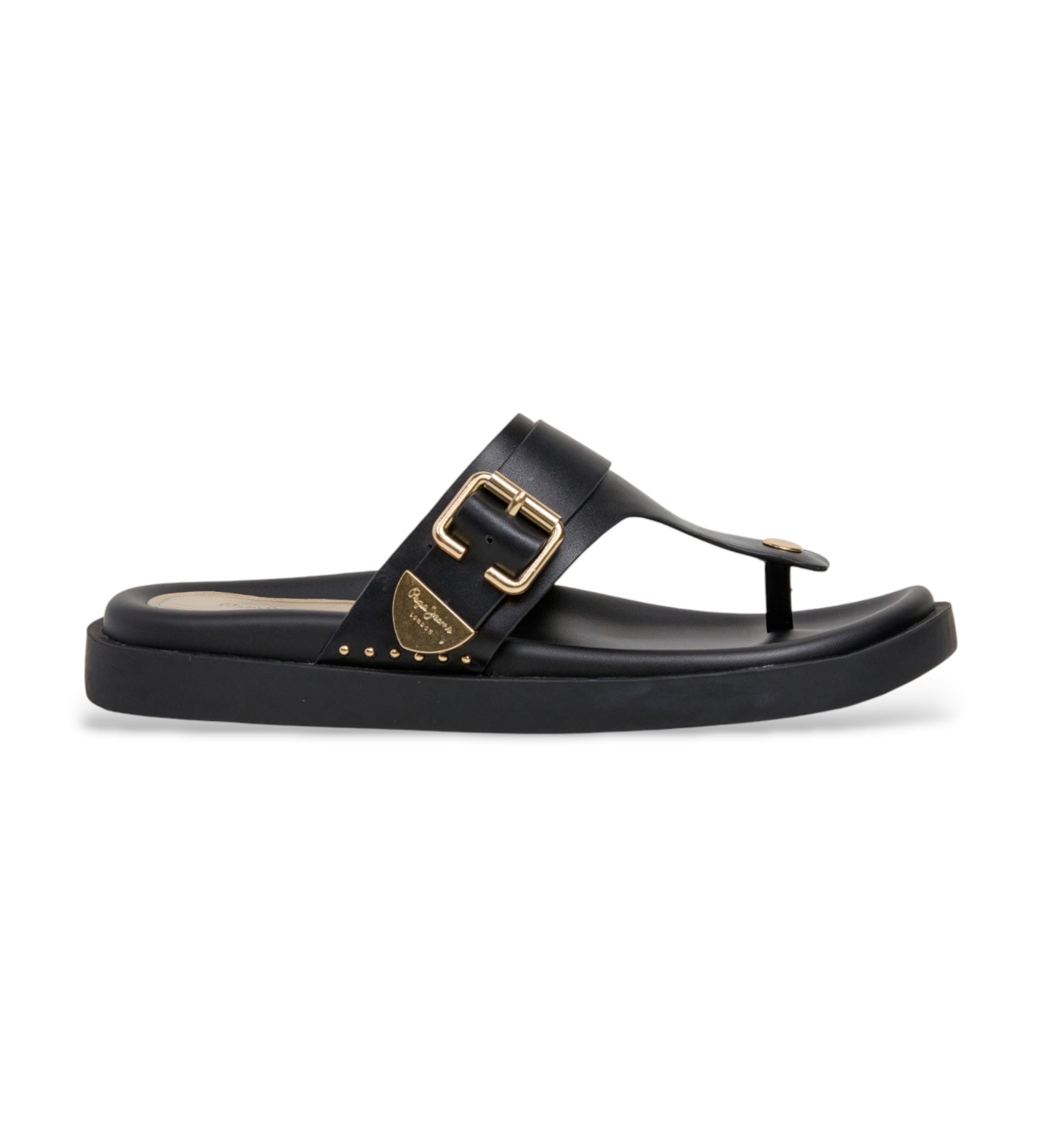 Pepe Jeans für Damen. PLS900023 Sade Urban Sandalen schwarz (36), Wohnung, Keine, Lässig, Synthetisch