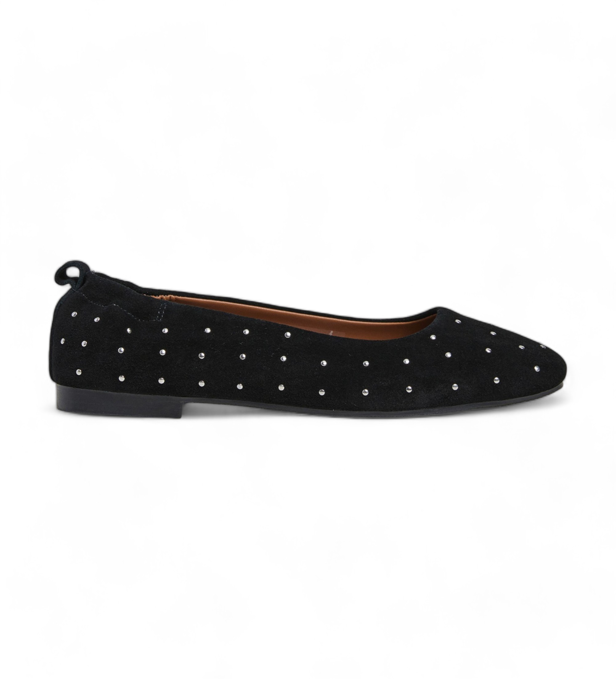Pepe Jeans für Damen. PLS10420 Sandie Leder Ballerinas schwarz (36), Wohnung, Wildleder, Keine, Lässig