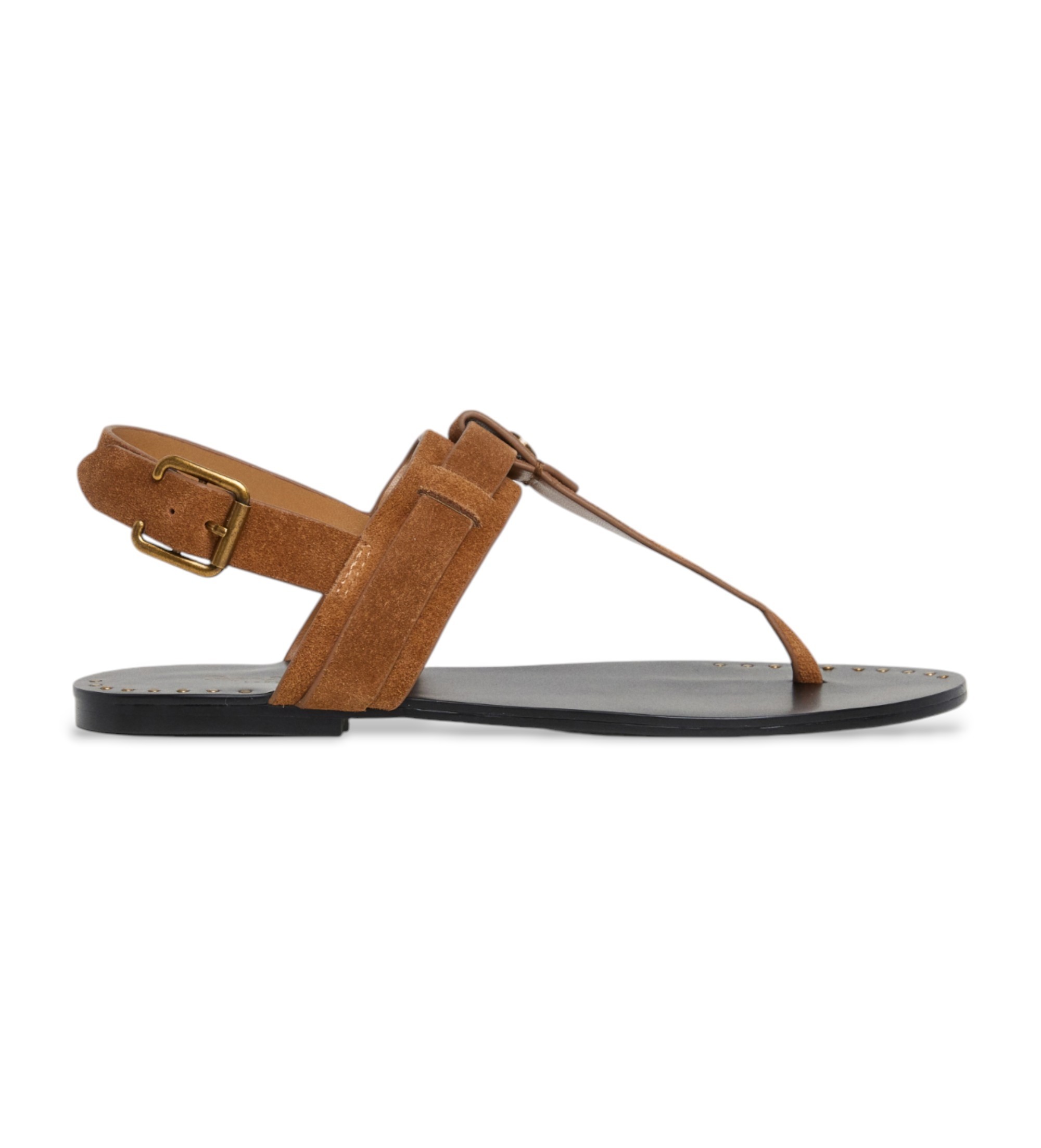 Pepe Jeans für Damen. PLS90705 Braune Sann One Ledersandalen (40), Wohnung, Wildleder, Schnalle, Lässig