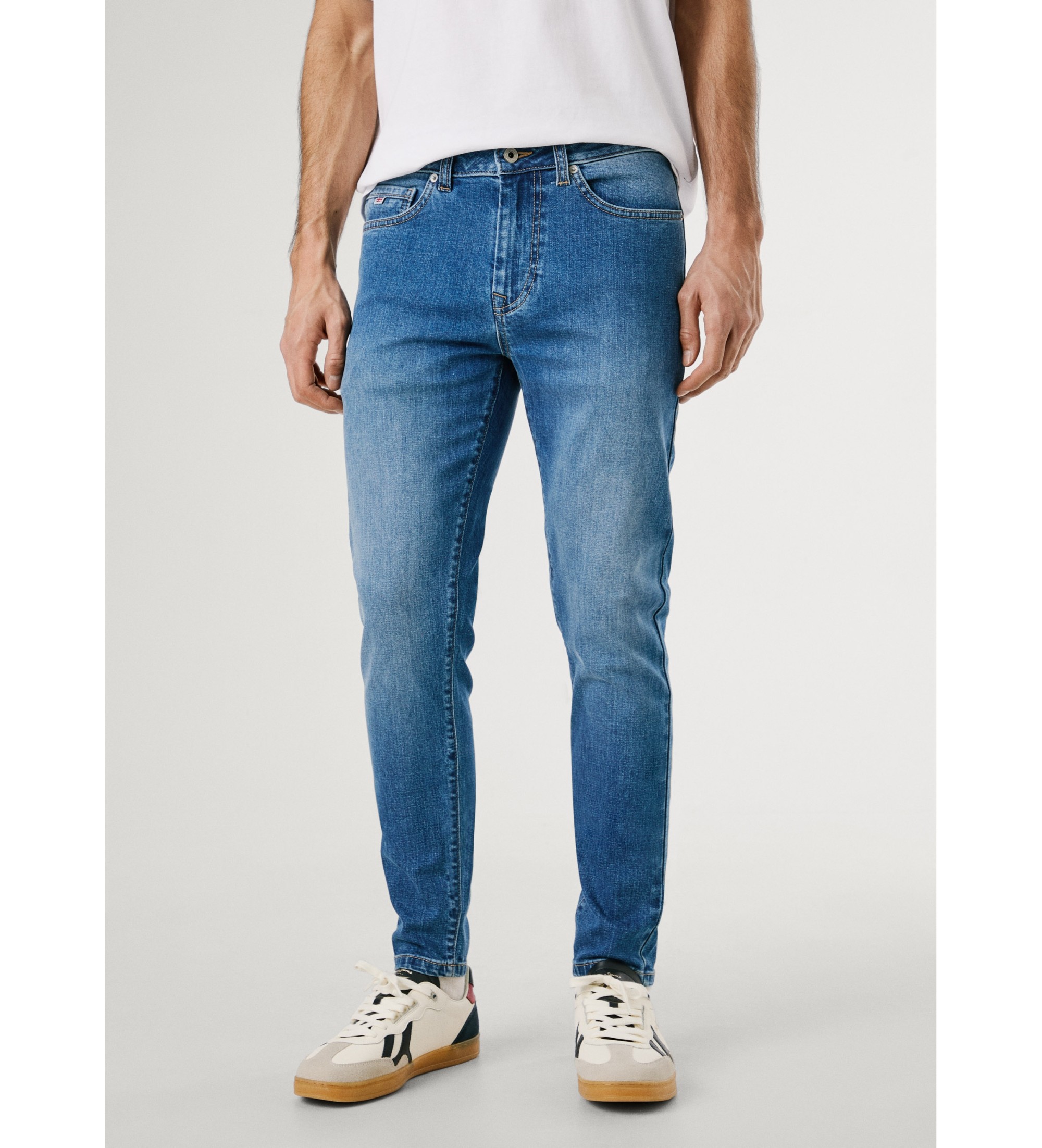 Pepe Jeans für Herren. PM2073874FA Finsbury Blue Jeans (40/30), Blau, Lässig, Baumwolle, Denim
