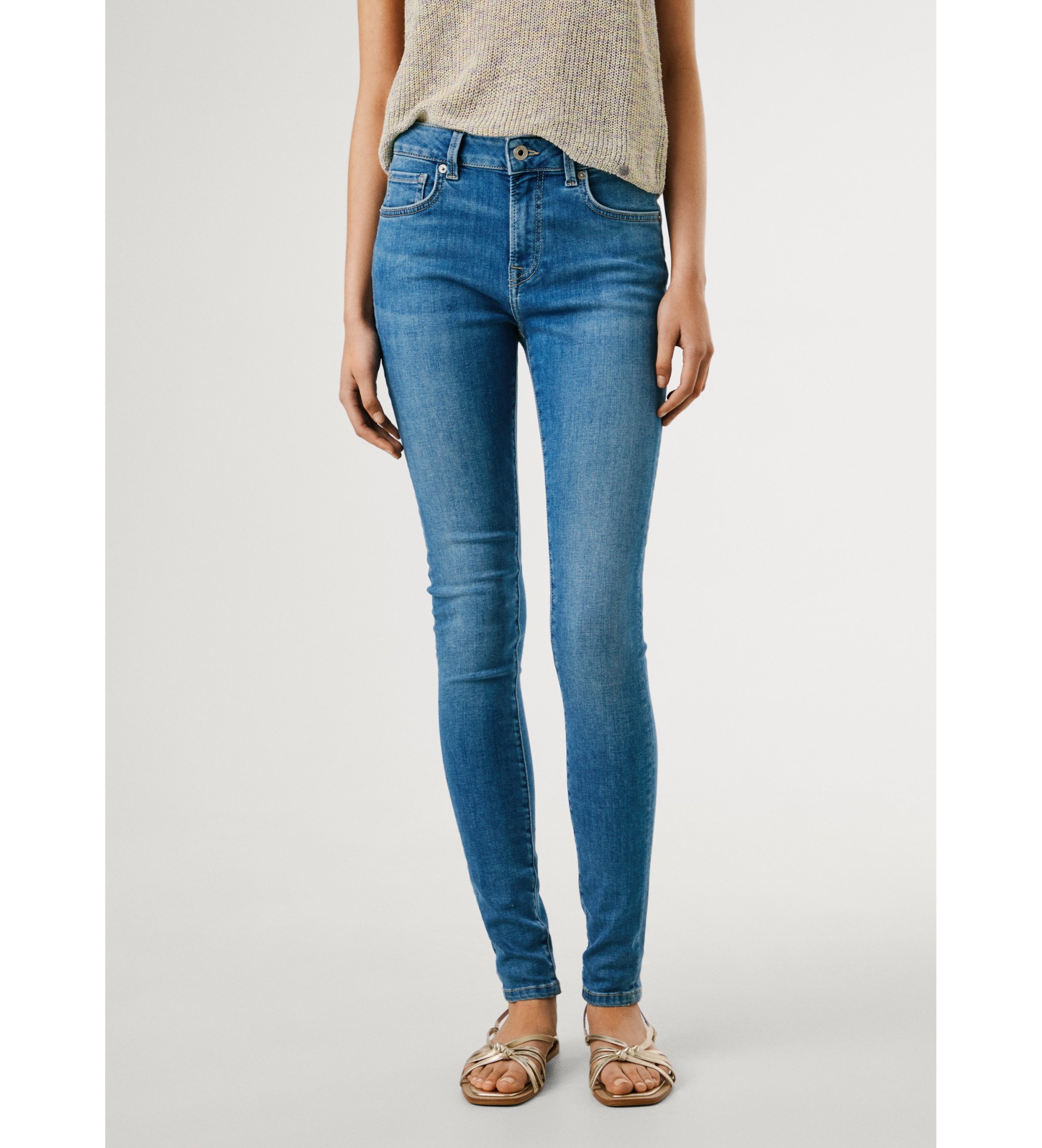 Pepe Jeans für Damen. PL2047284AA Jeans Skinny Regent blau (29/30), Lässig, Baumwolle, Denim