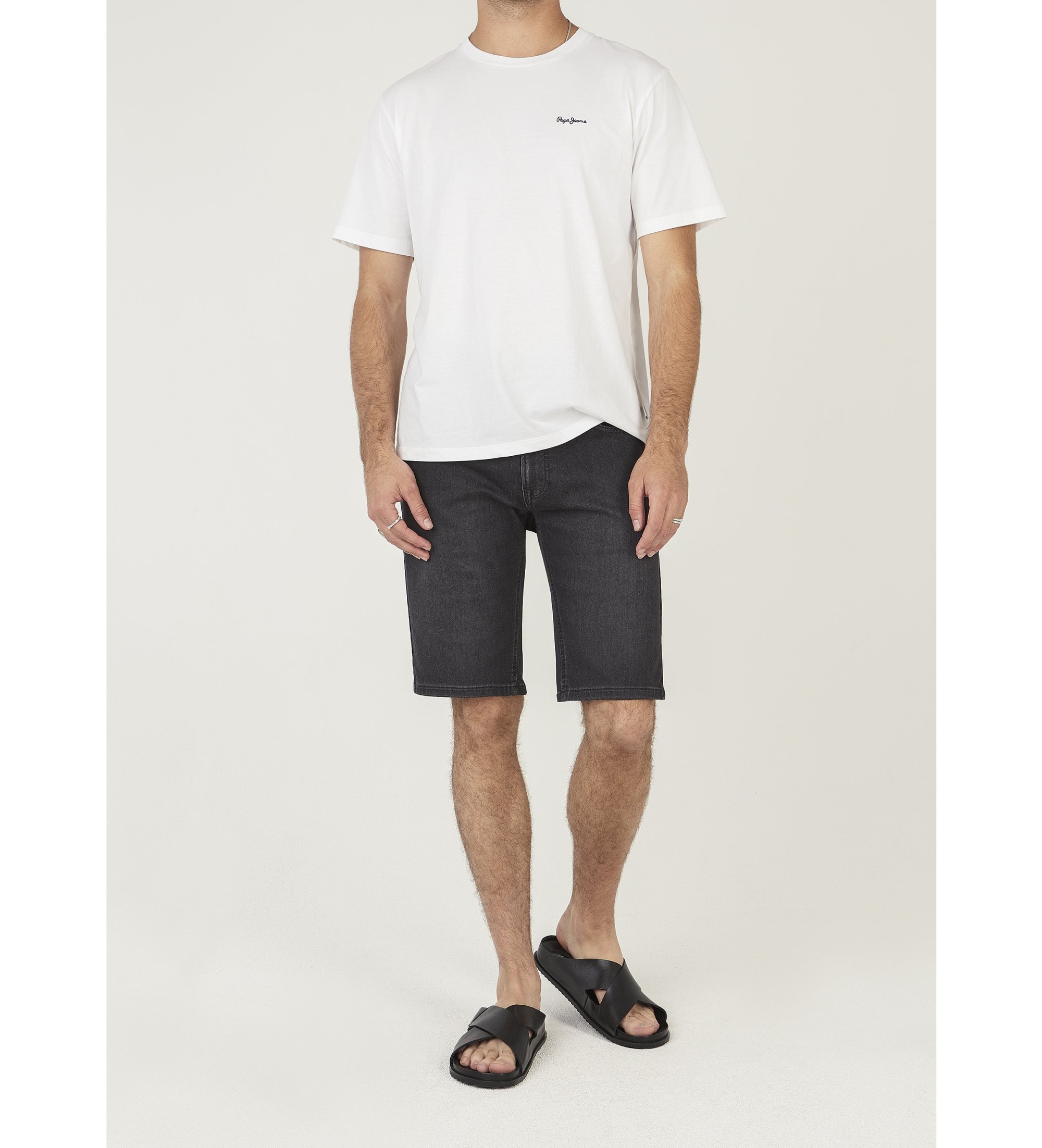 Pepe Jeans für Herren. PM80000449FG Gymdigo Slim Shorts dunkelgrau (33), Lässig, Baumwolle