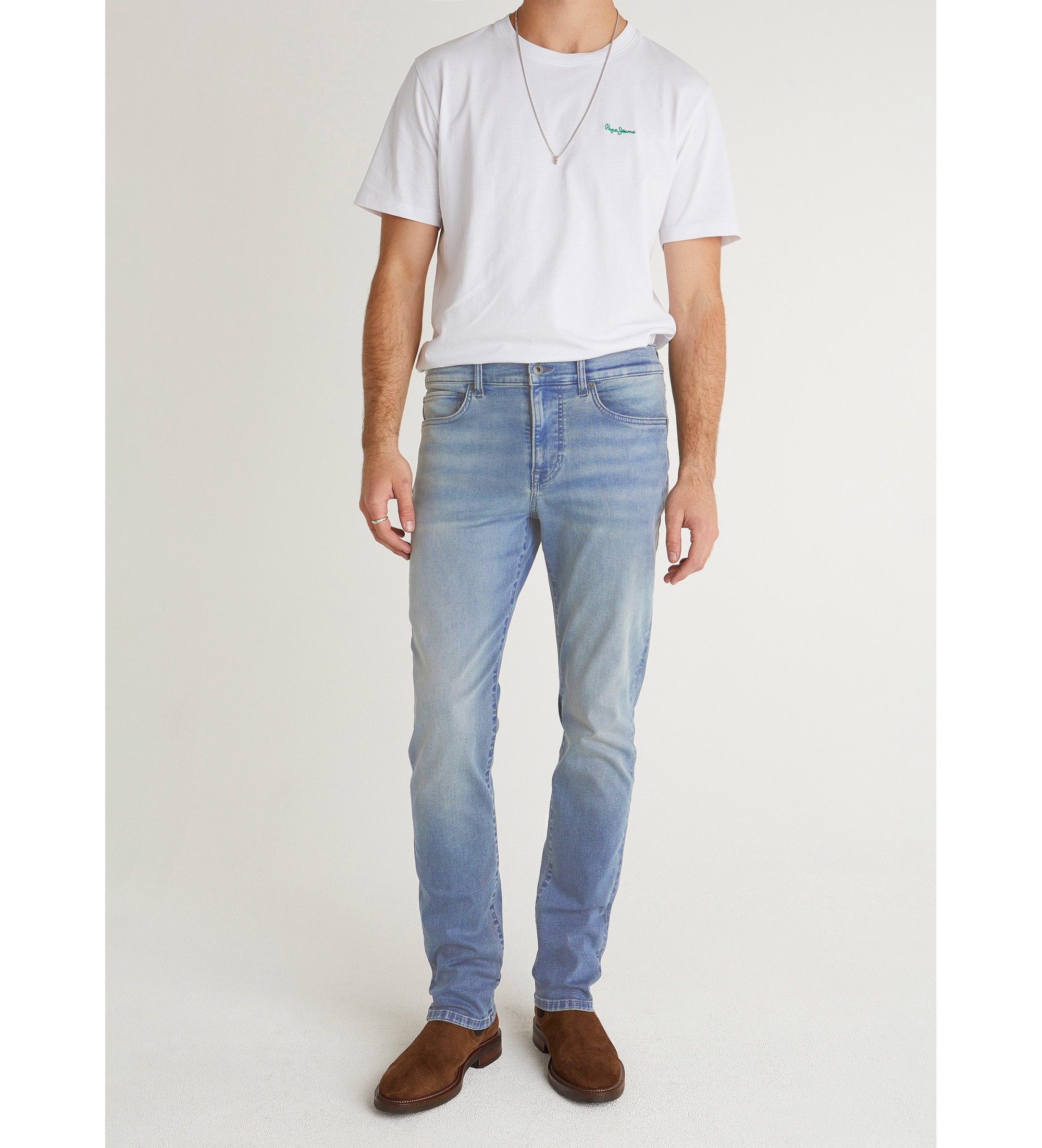 Pepe Jeansvoor mannen. PM20839883CB Jeans Luik blauw (32/32), Casual, Katoen, Denim