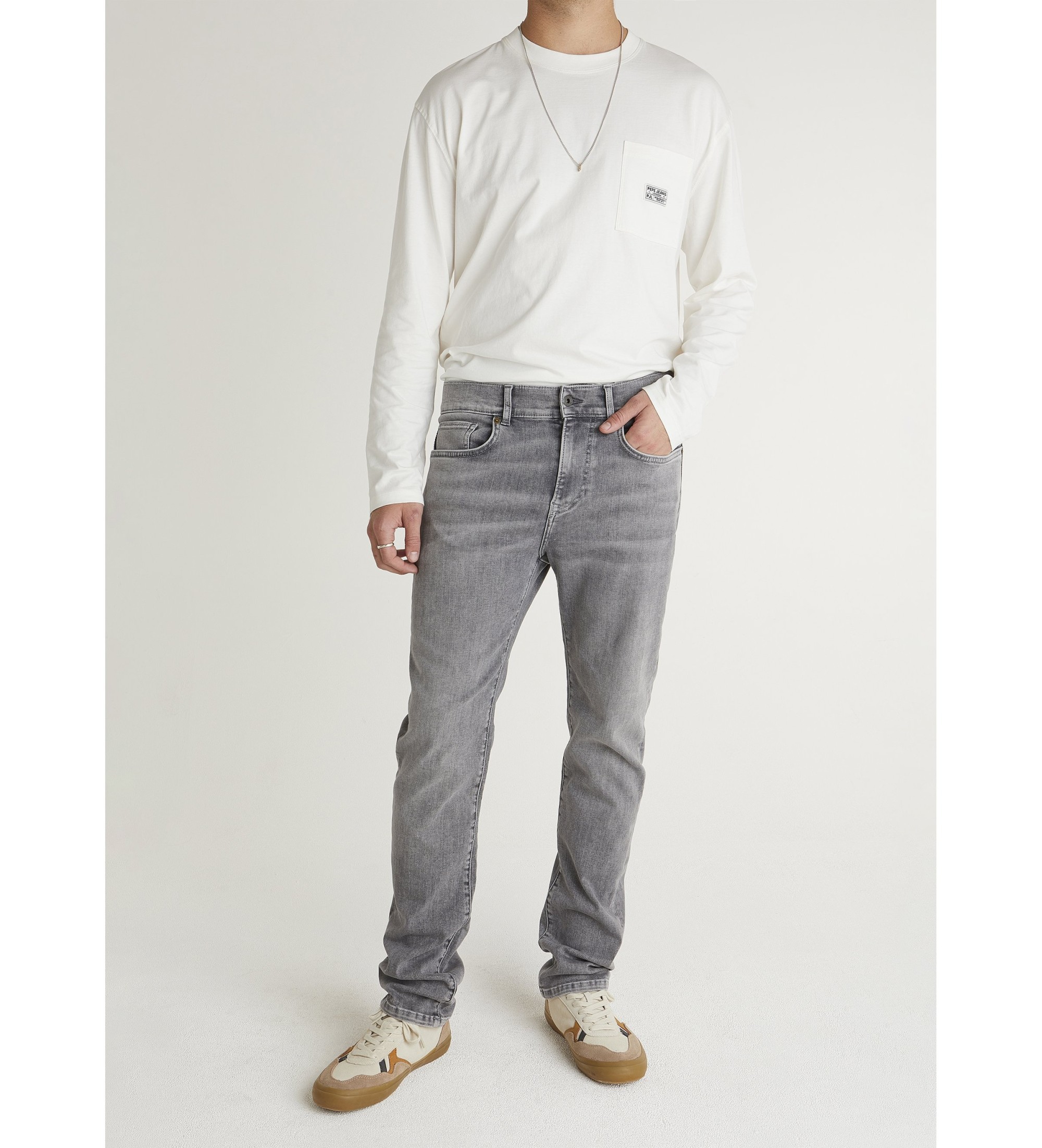 Pepe Jeans für Herren. PM20839888AF Jeans Hatch grau (34/32), Lässig, Baumwolle, Denim