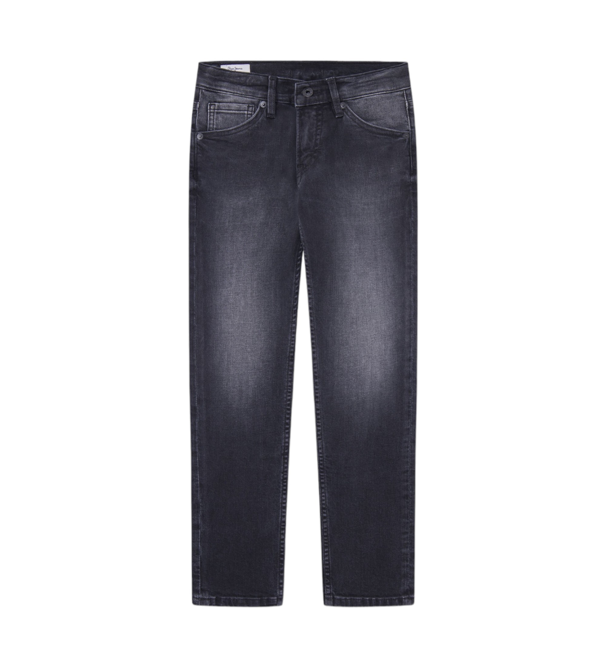 Pepe Jeans für Jungen. PB202136XR9 Schwarze Slim Jeans (8años= 128cm), Lässig, Baumwolle, Denim, Kinderbekleidung