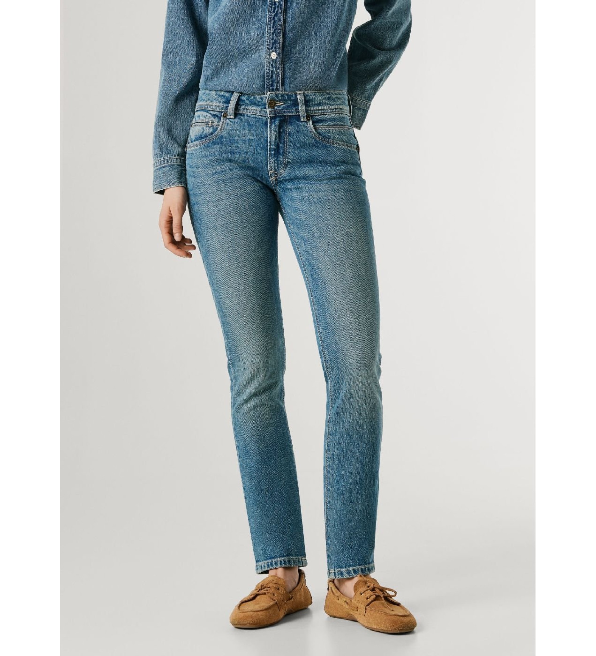 Pepe Jeans für Damen. PL20506284VB Jeans Iconic Brooke blau (29/30), Lässig, Baumwolle, Denim