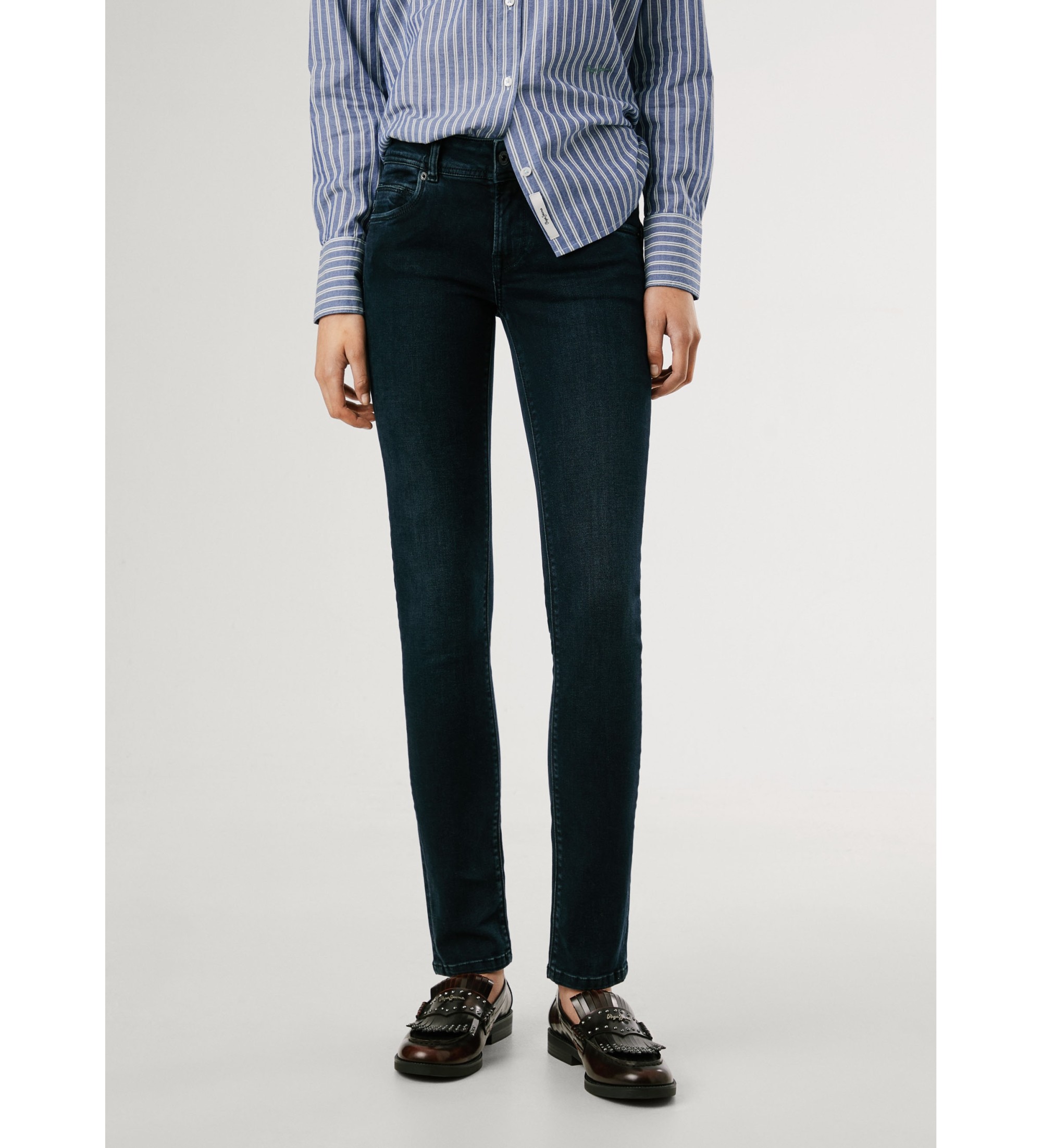 Pepe Jeans für Damen. PL20506287FA Jeans Iconic Brooke navy (32/30), Lässig, Baumwolle, Denim, Marine