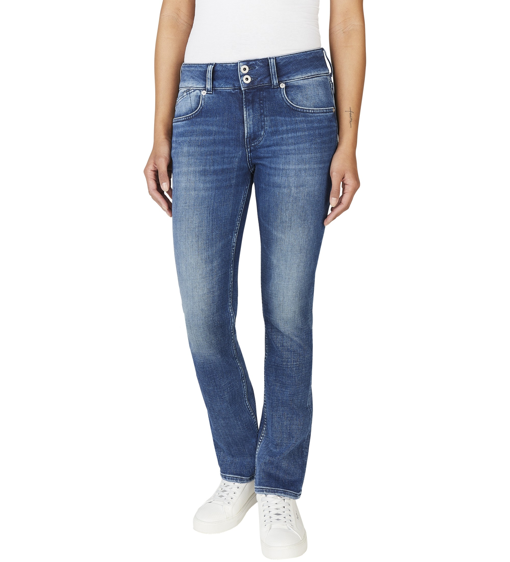 Pepe Jeans für Damen. PL204735ED8 Blaue Slim Fit Jeans (25/32), Lässig, Baumwolle, Denim, Nachhaltig