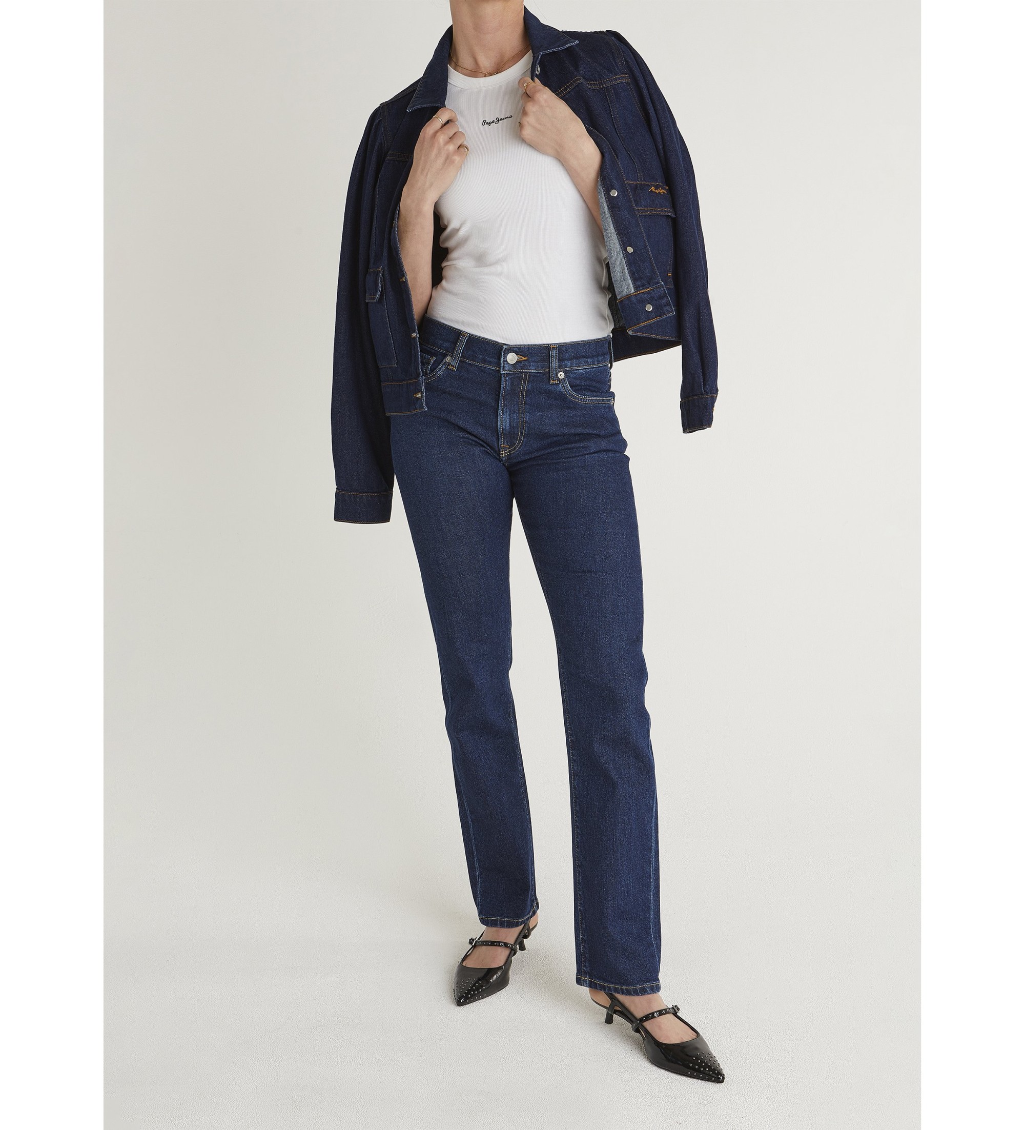 Pepe Jeans für Damen. PL20458985CB Jeans Slim Grace blau (29/30), Lässig, Baumwolle, Denim