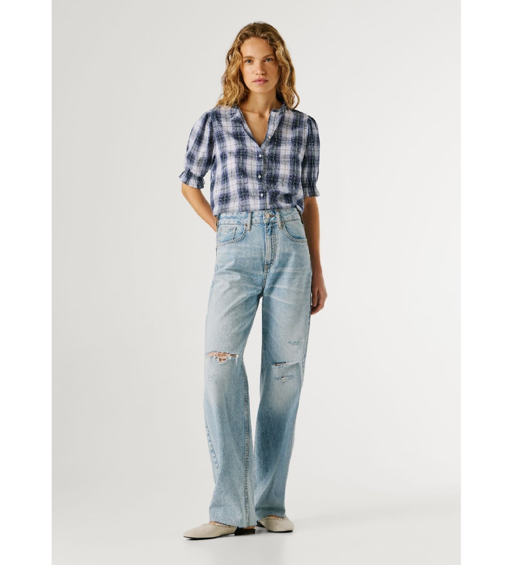 Pepe Jeans für Damen. PL2051044 Jeans Eden blau (32/30), Lässig, Baumwolle, Denim