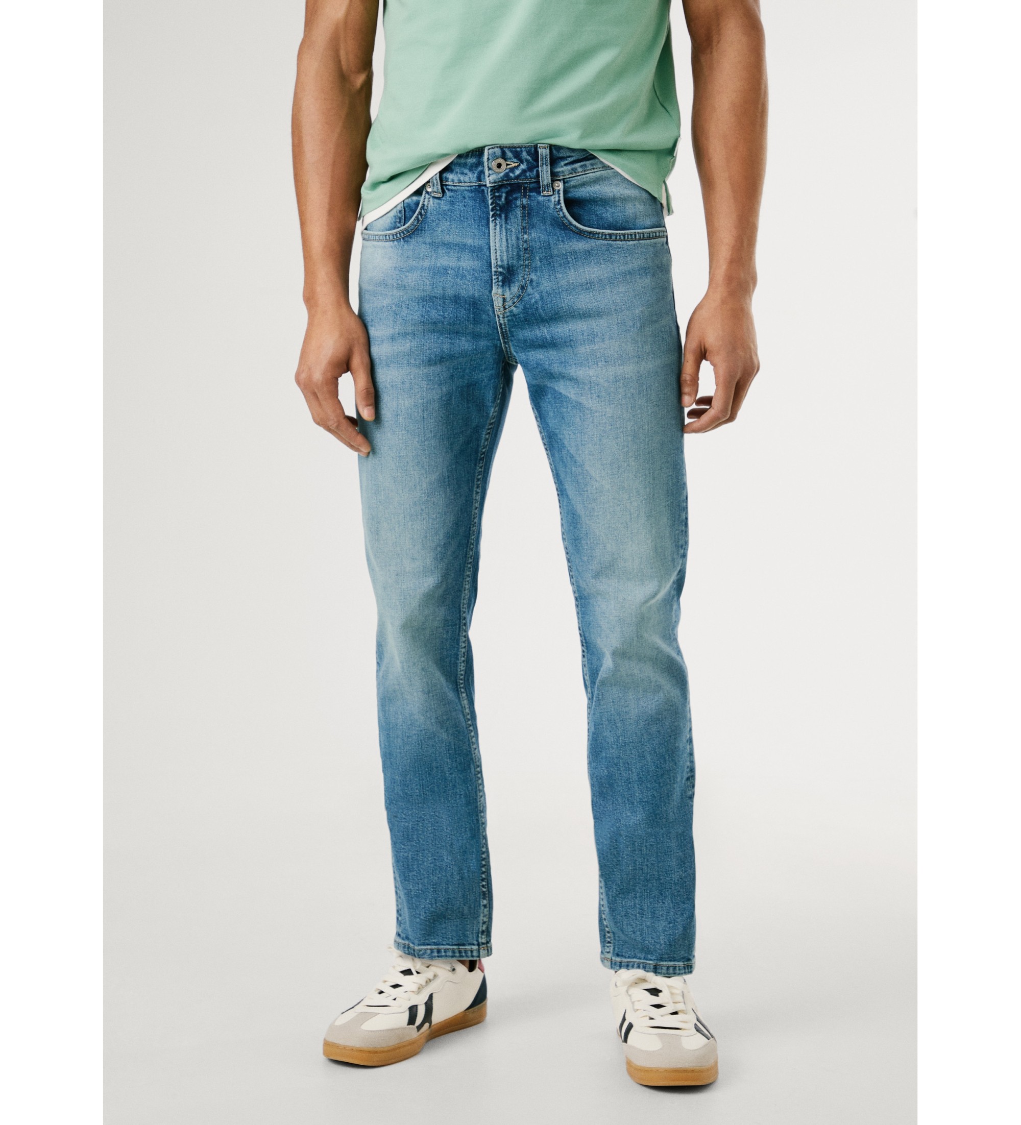 Pepe Jeans für Herren. PM2083952AA Gerade Jeans Cash blau (40/30), Lässig, Baumwolle, Denim