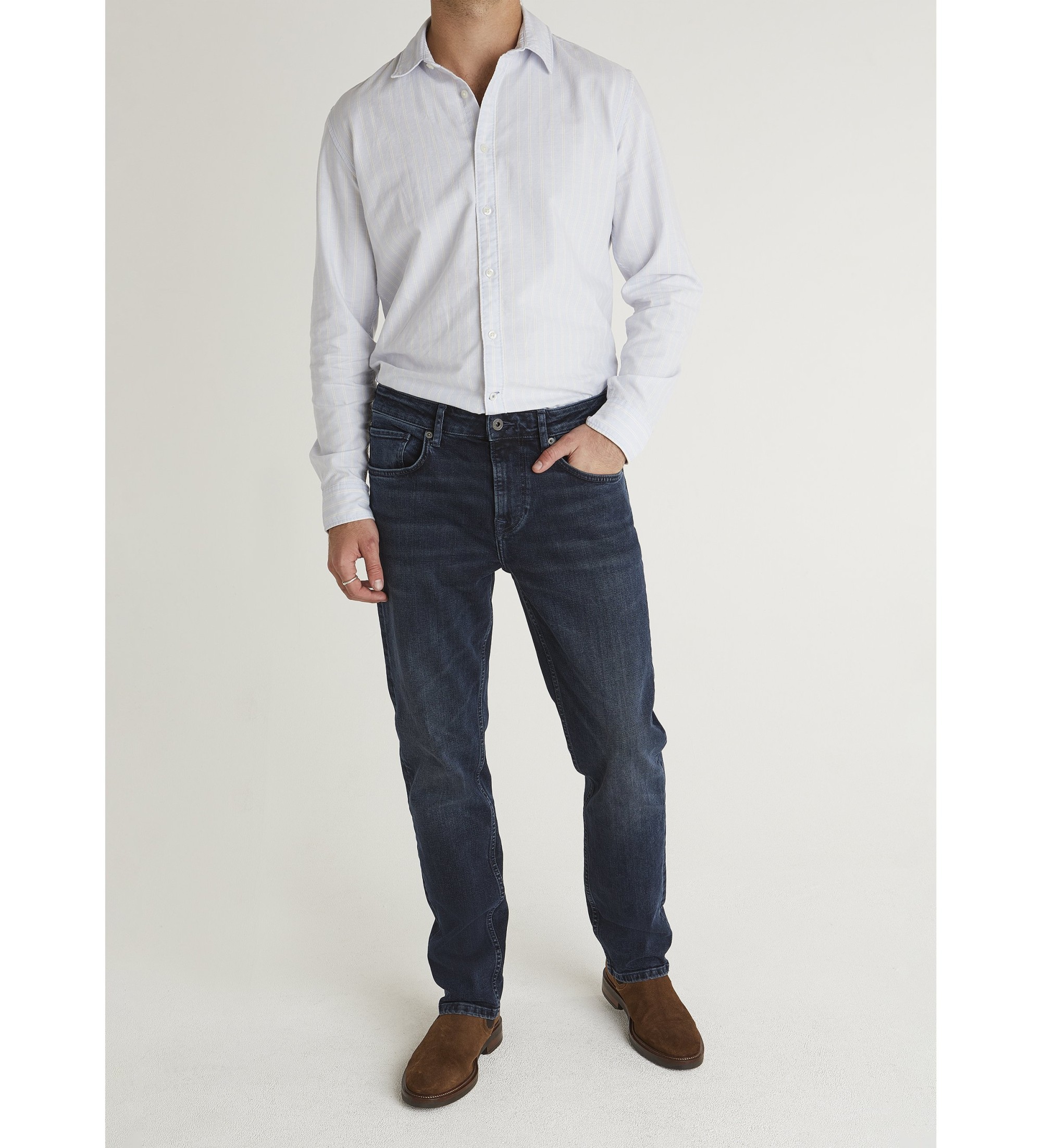 Pepe Jeans für Herren. PM20839587AA Jeans Straight Cash navy (30/32), Lässig, Baumwolle, Denim, Marine