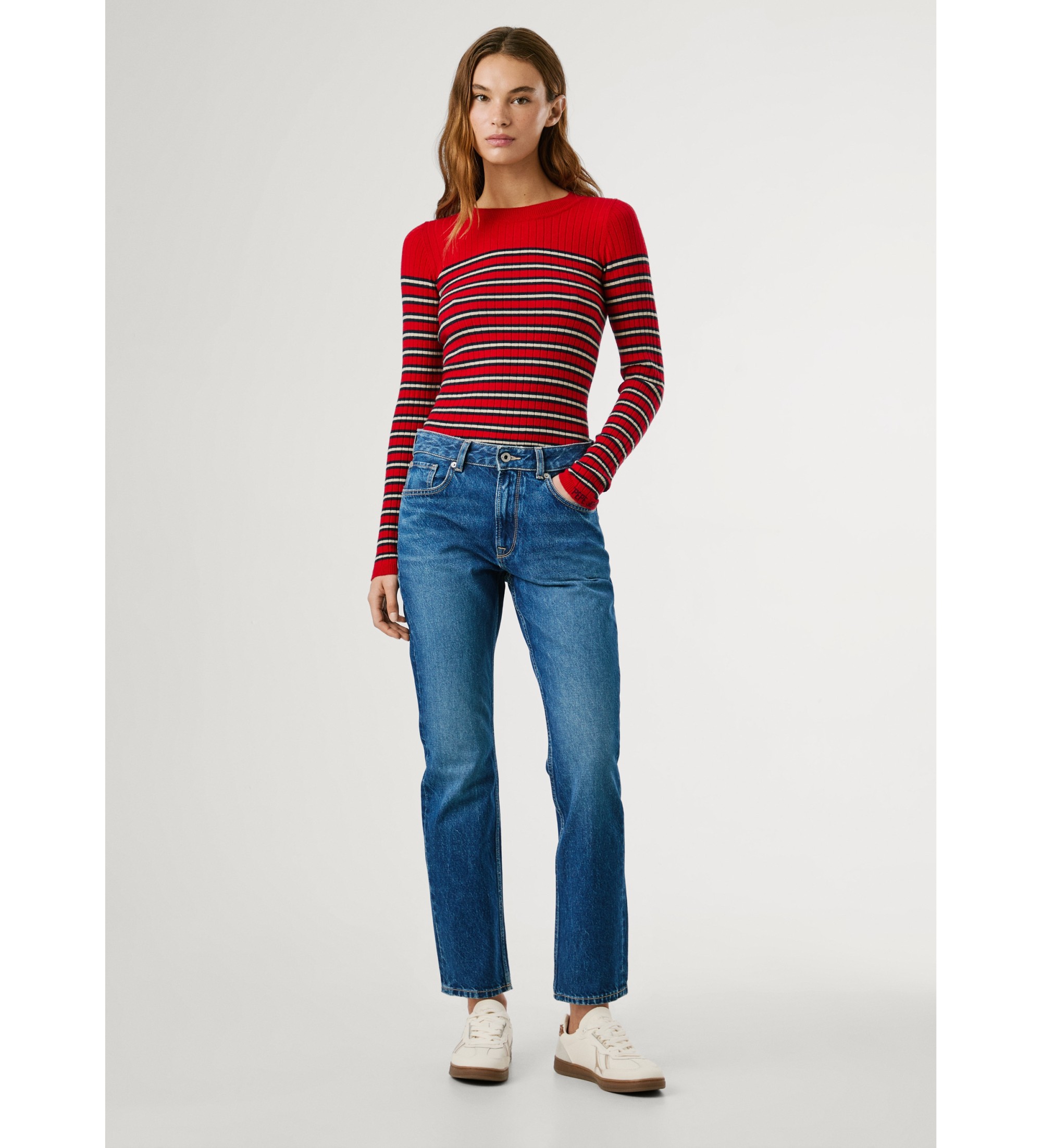 Pepe Jeans für Damen. PL2047304A3 Jeans Gerade Mary blau (29/30), Lässig, Baumwolle, Denim