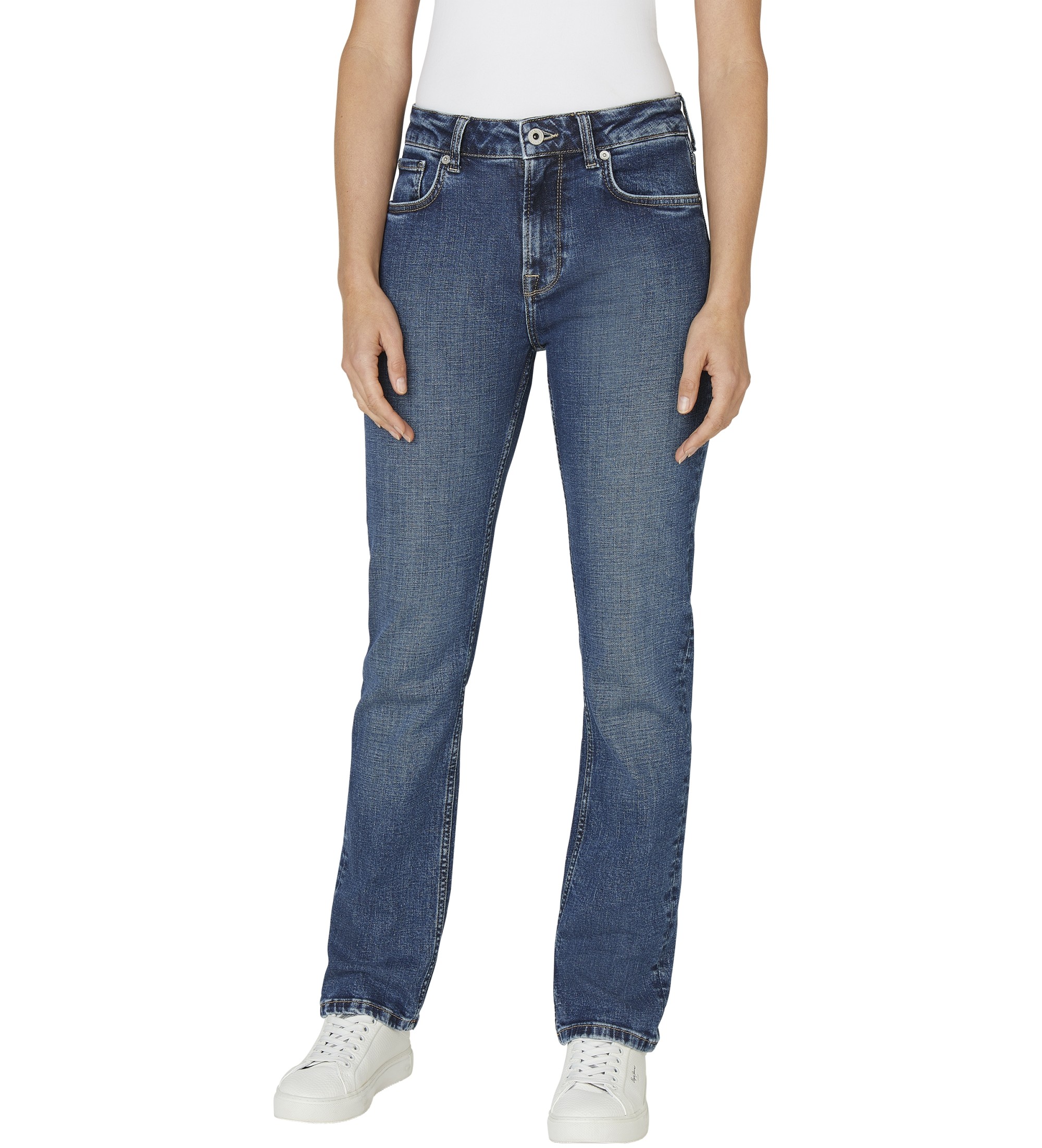 Pepe Jeans für Damen. PL2047305AA Jeans Gerade Mary blau (29/30), Lässig, Baumwolle, Denim
