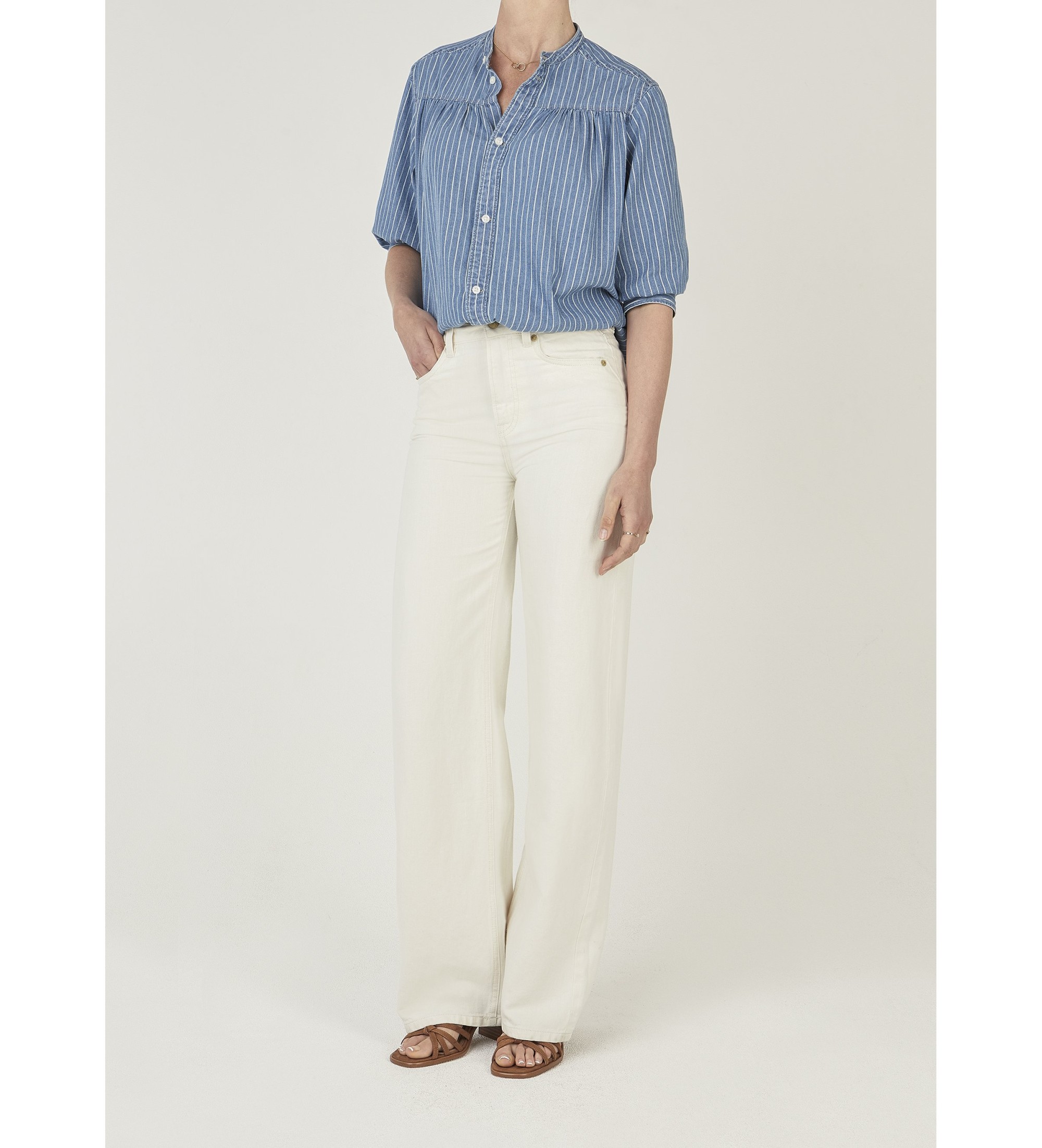 Pepe Jeansvoor vrouwen. PL20506961S0 Jeans recht Lexa beige (29/32), Casual, Katoen