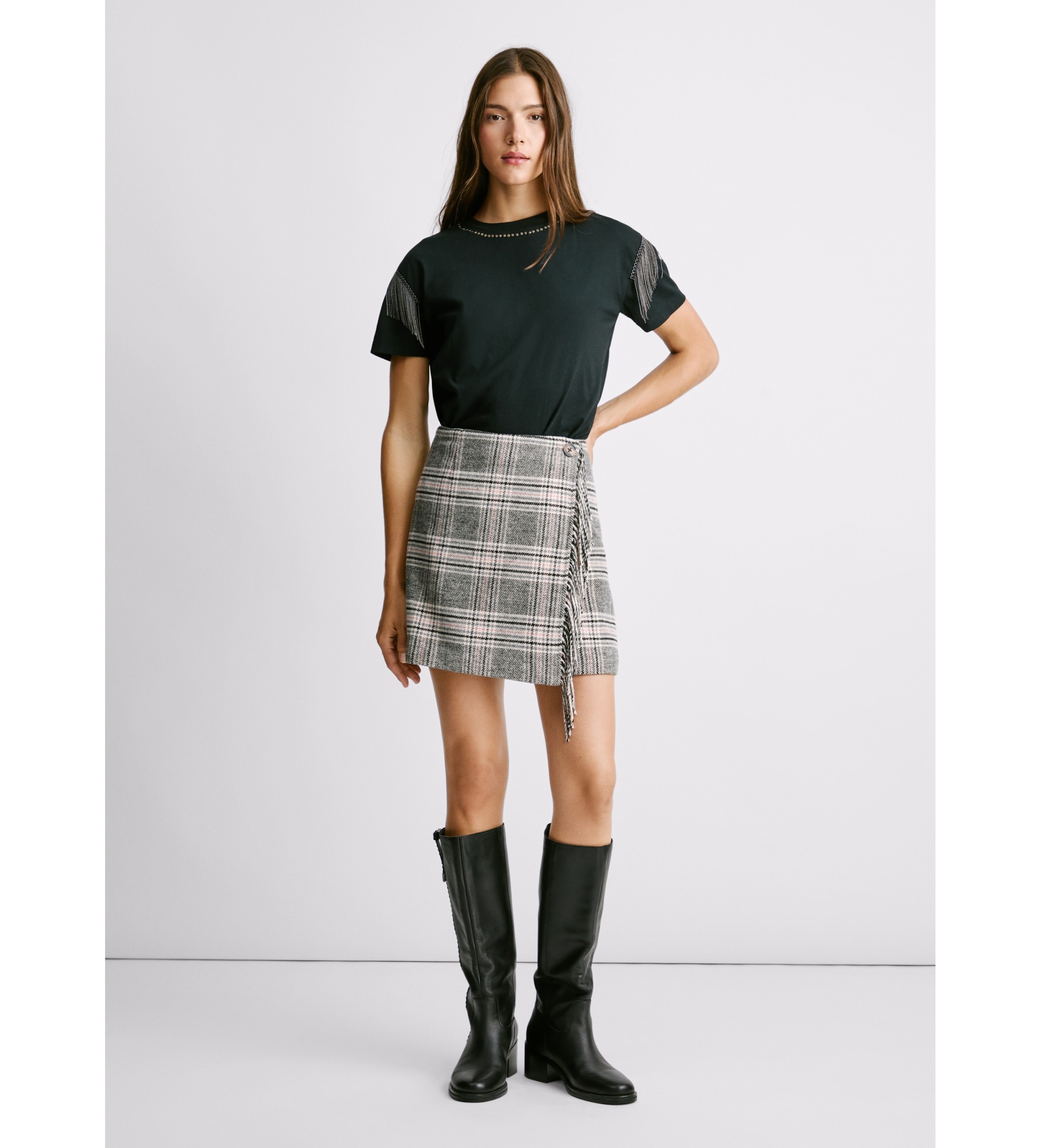 Pepe Jeans für Damen. PL9011872 Rock Talani grau (L), Lässig, Polyester