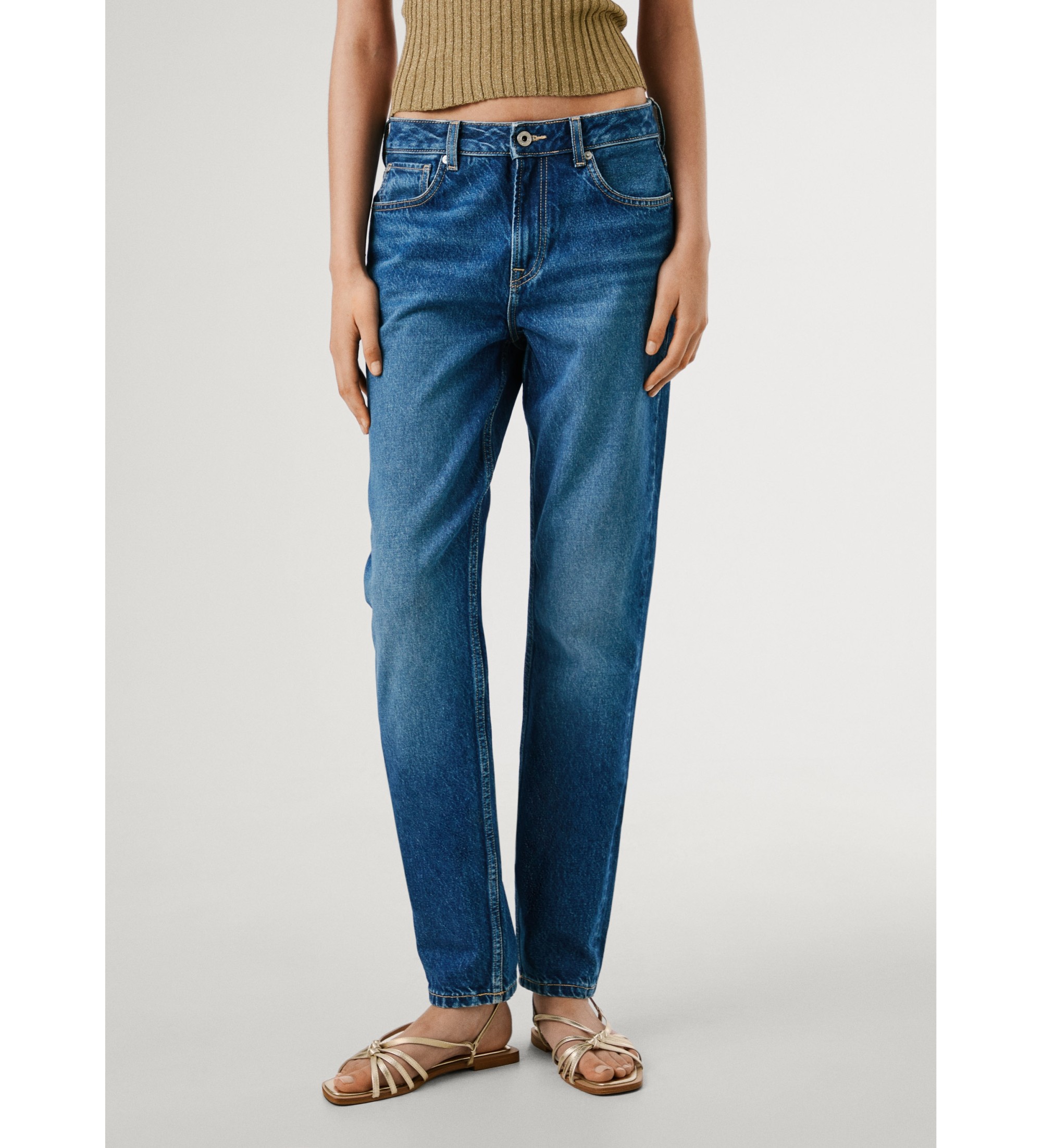 Pepe Jeans für Damen. PL2045914A3 Jeans Tapered Violett Blau (30/30), Lässig, Baumwolle, Denim