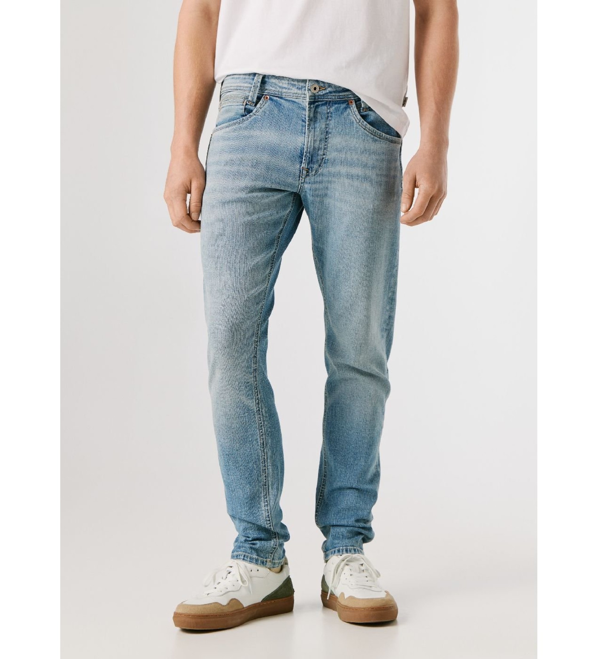 Pepe Jeans für Herren. PM20739153VT Jeans Tapered Spike blau (36/32), Lässig, Baumwolle, Denim